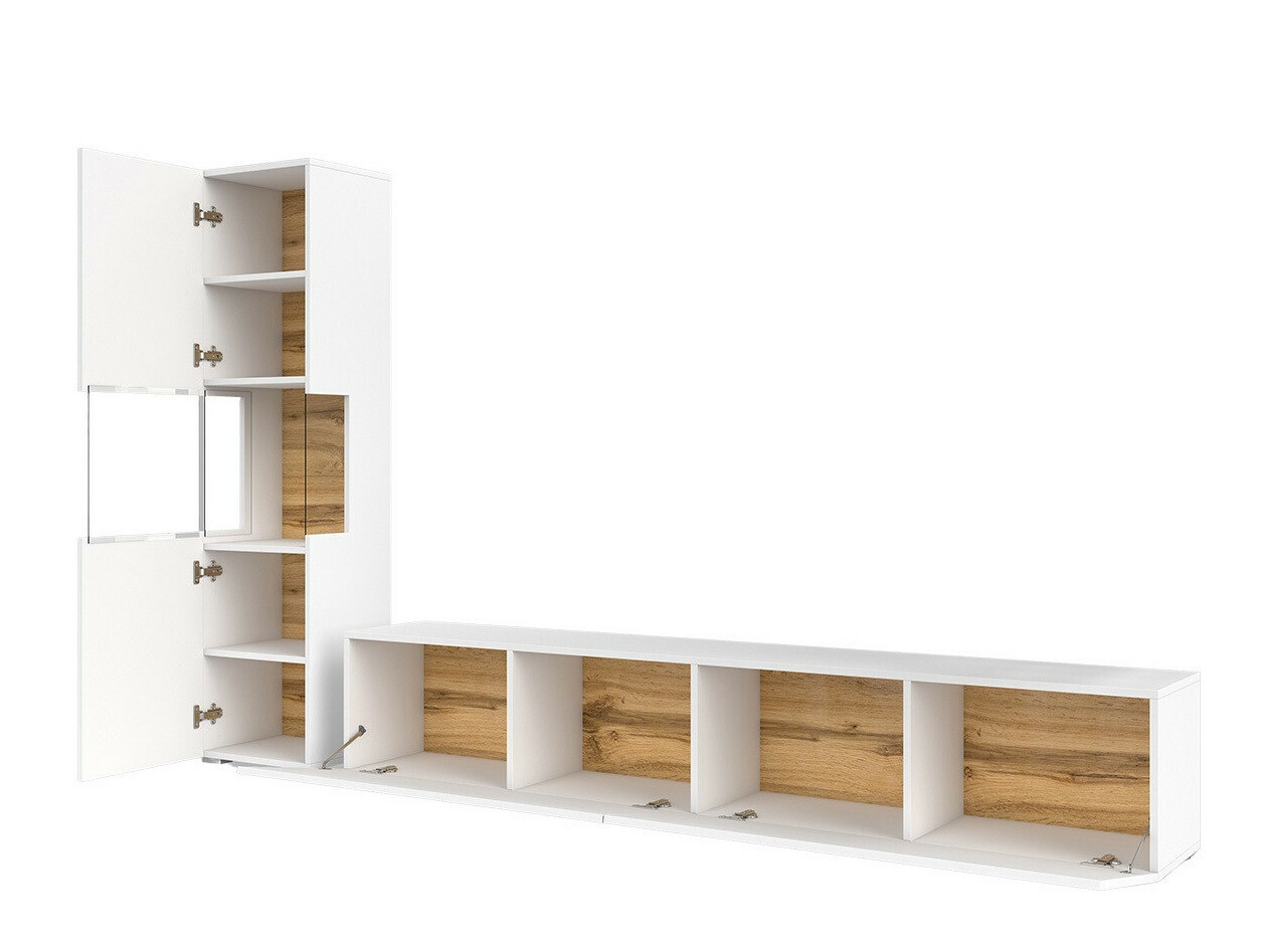 Набор для гостиной Revmiru 105 (Белый + Дуб вотан)