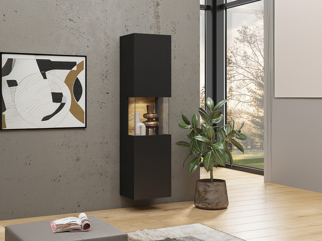 Стеллаж Revmiru 100 (Чёрный + Дуб вотан)