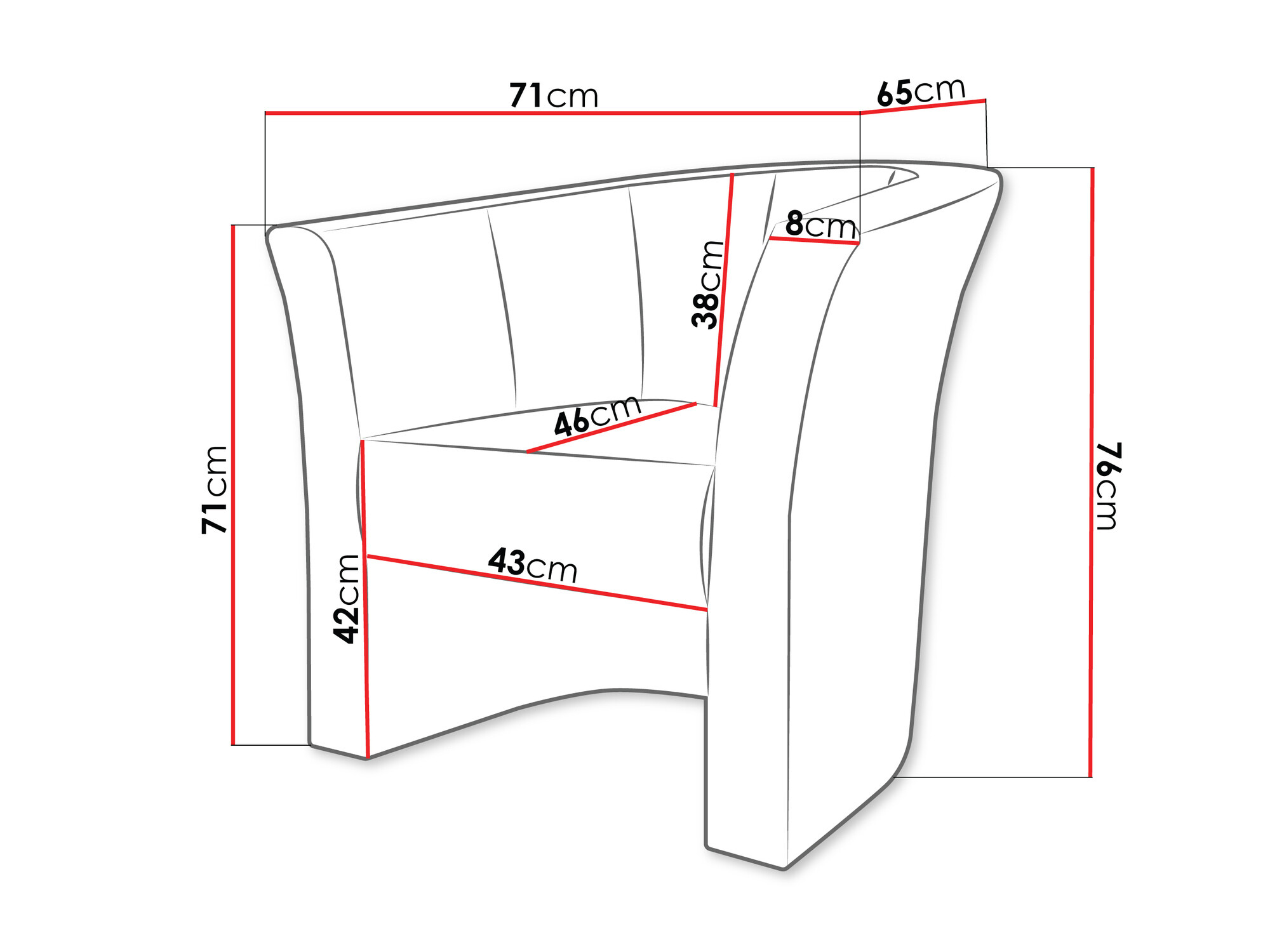 Кресло Meriden 100 (Velo 633)