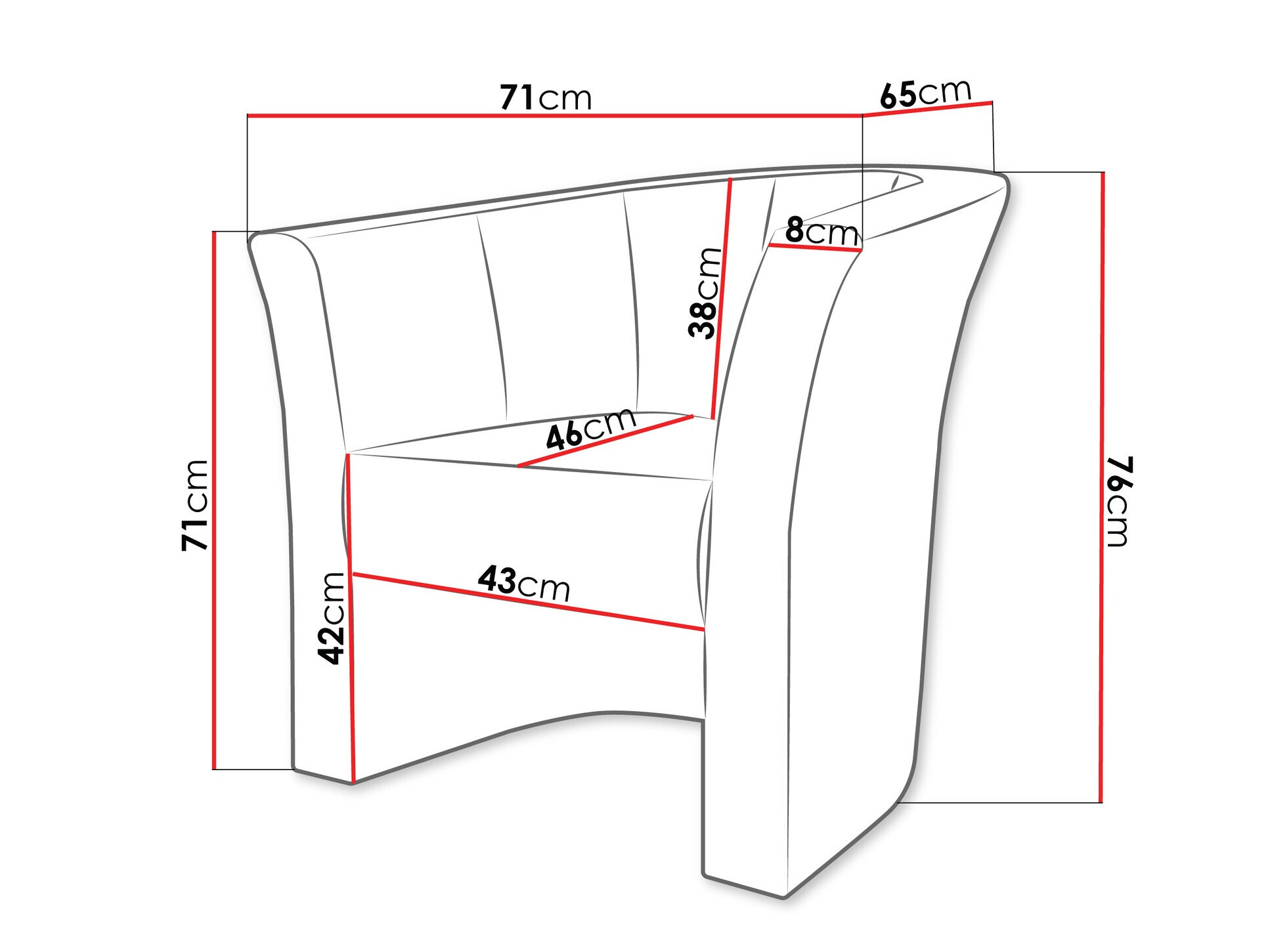 Krēsls Meriden 100 (Soft 017)