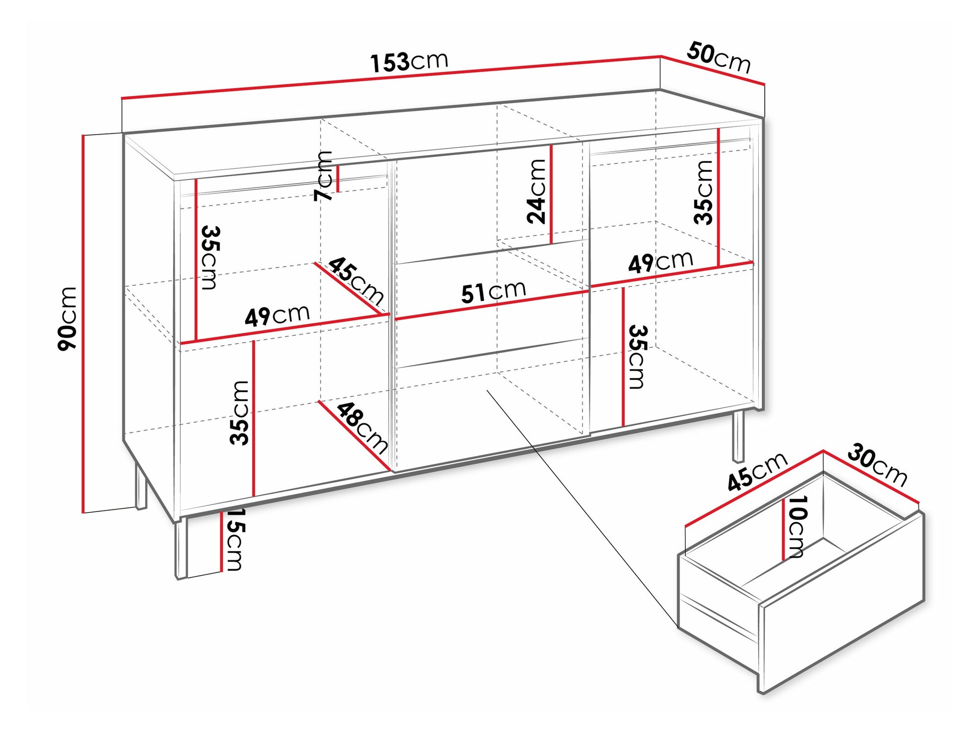 Kомод Comfivo Delruva 101 (Кашемир)