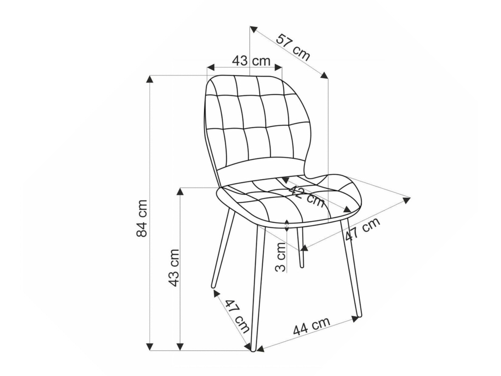 Стул Houston 1802 (Светлое оливковое дерево)