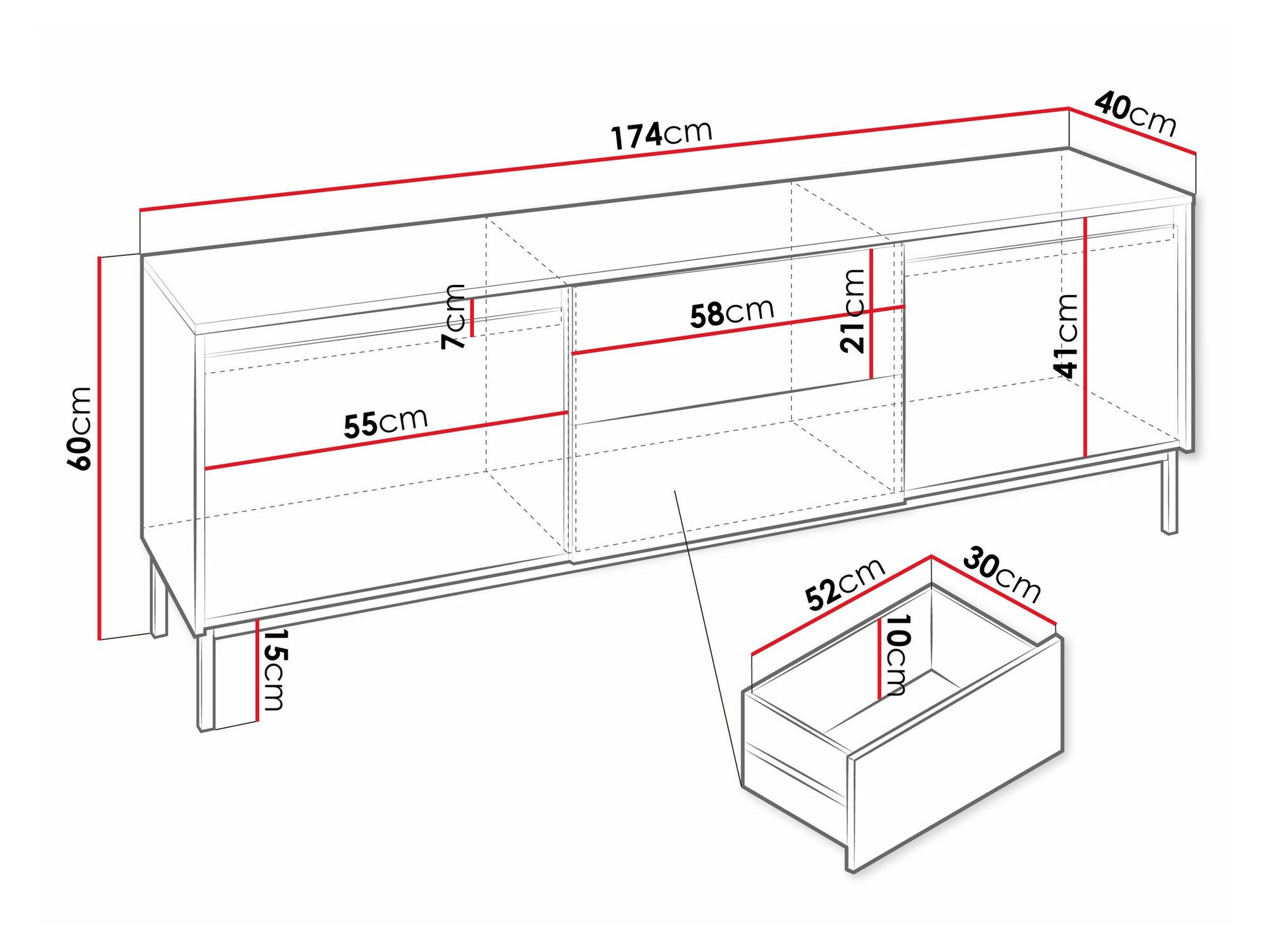 ТВ тумба Comfivo Delruva 104 (Кашемир)