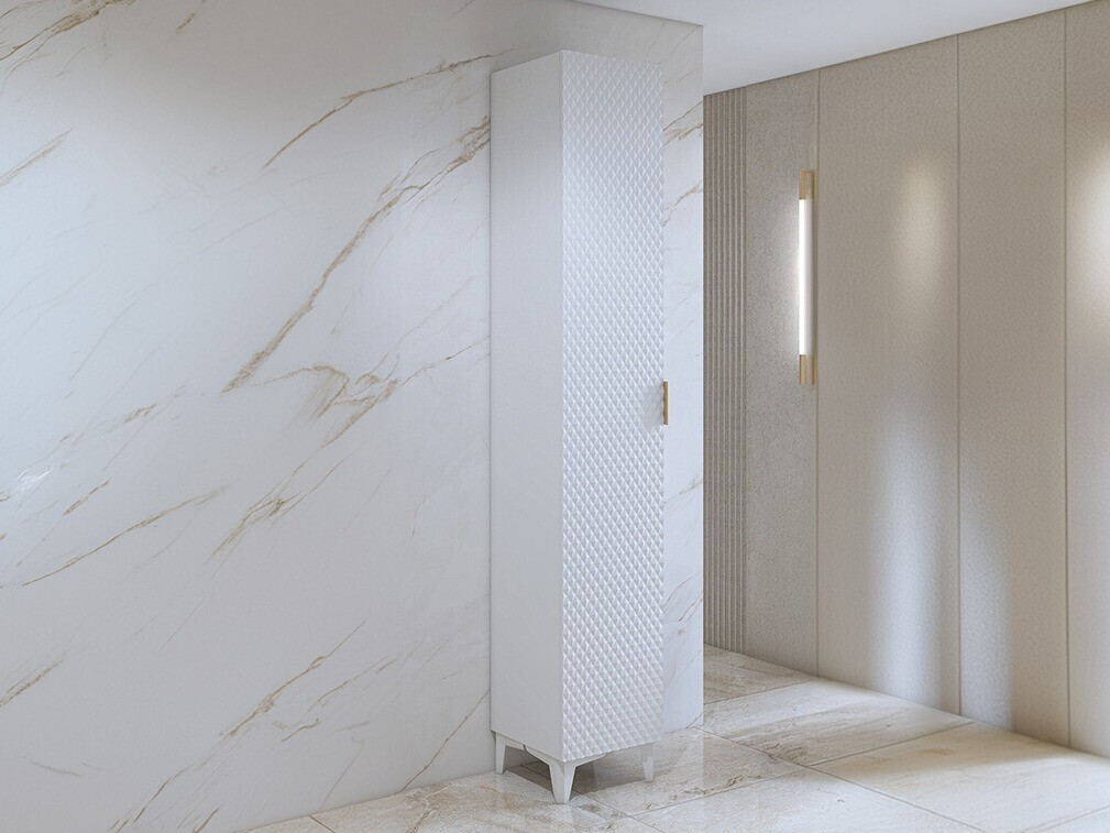 Stāvošs vannas skapītis Liretu 100 (Balts)