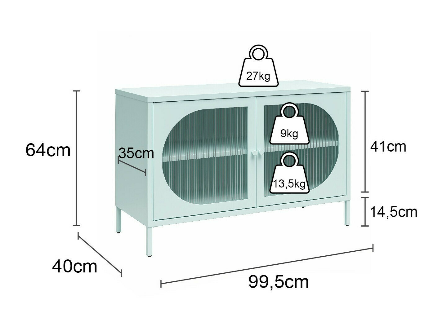Шкафчик Tulsa 652 (Чёрный)
