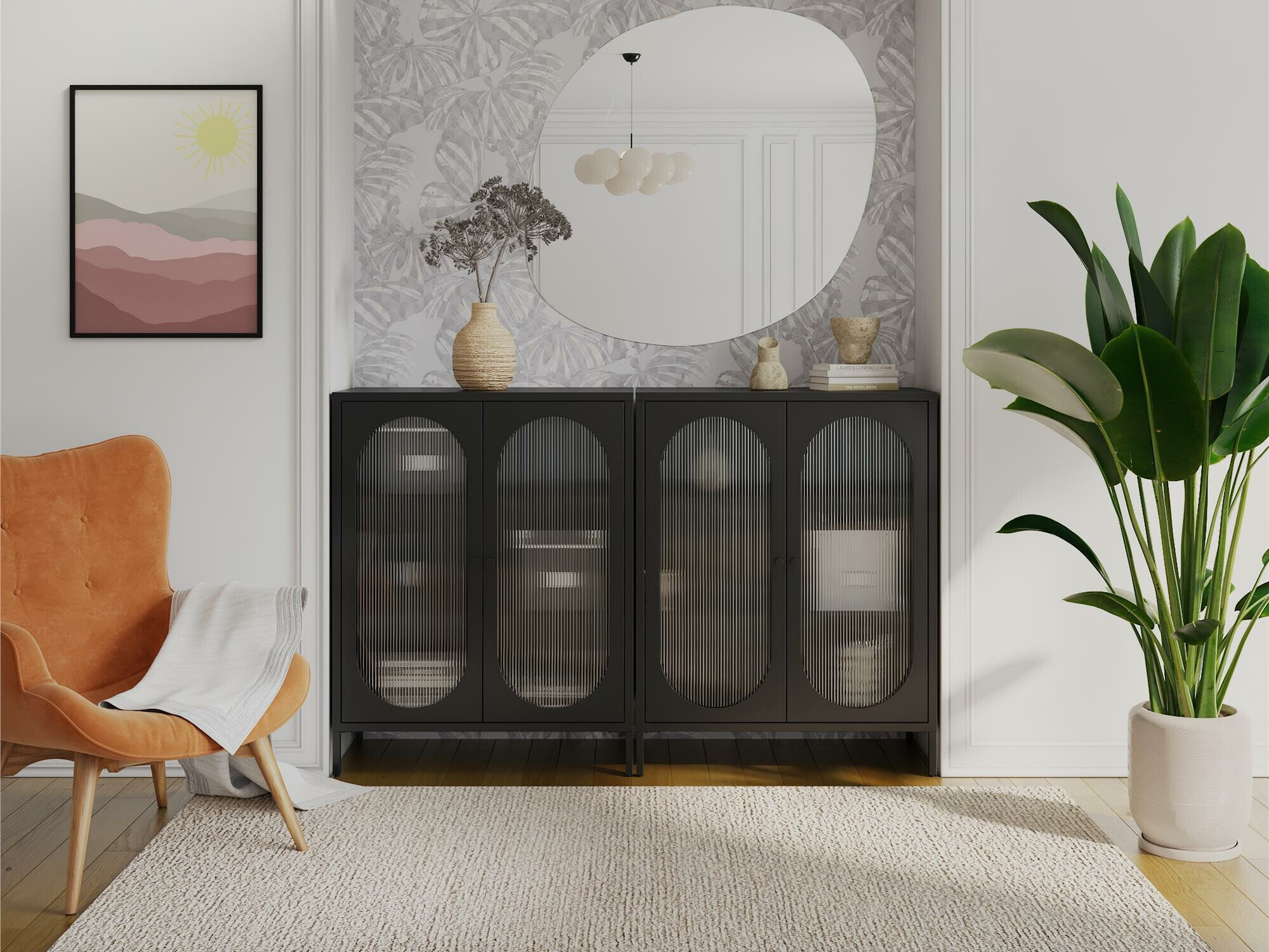 Skapis Tulsa 653 (Melns)