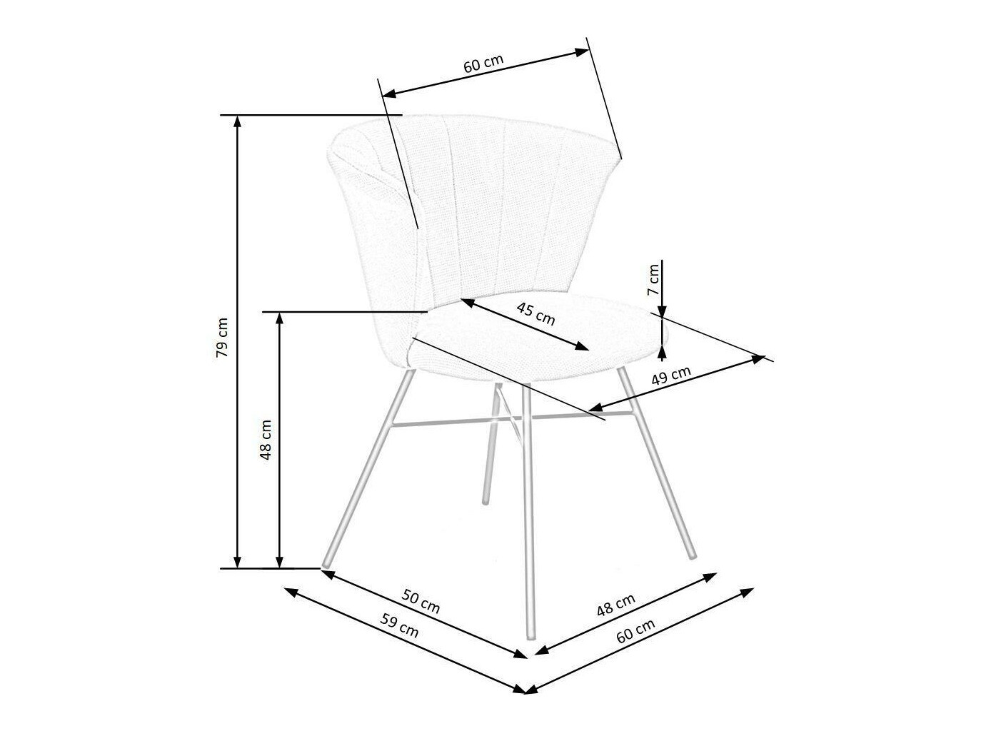 Krēsls Houston 1282 (Bēšs)