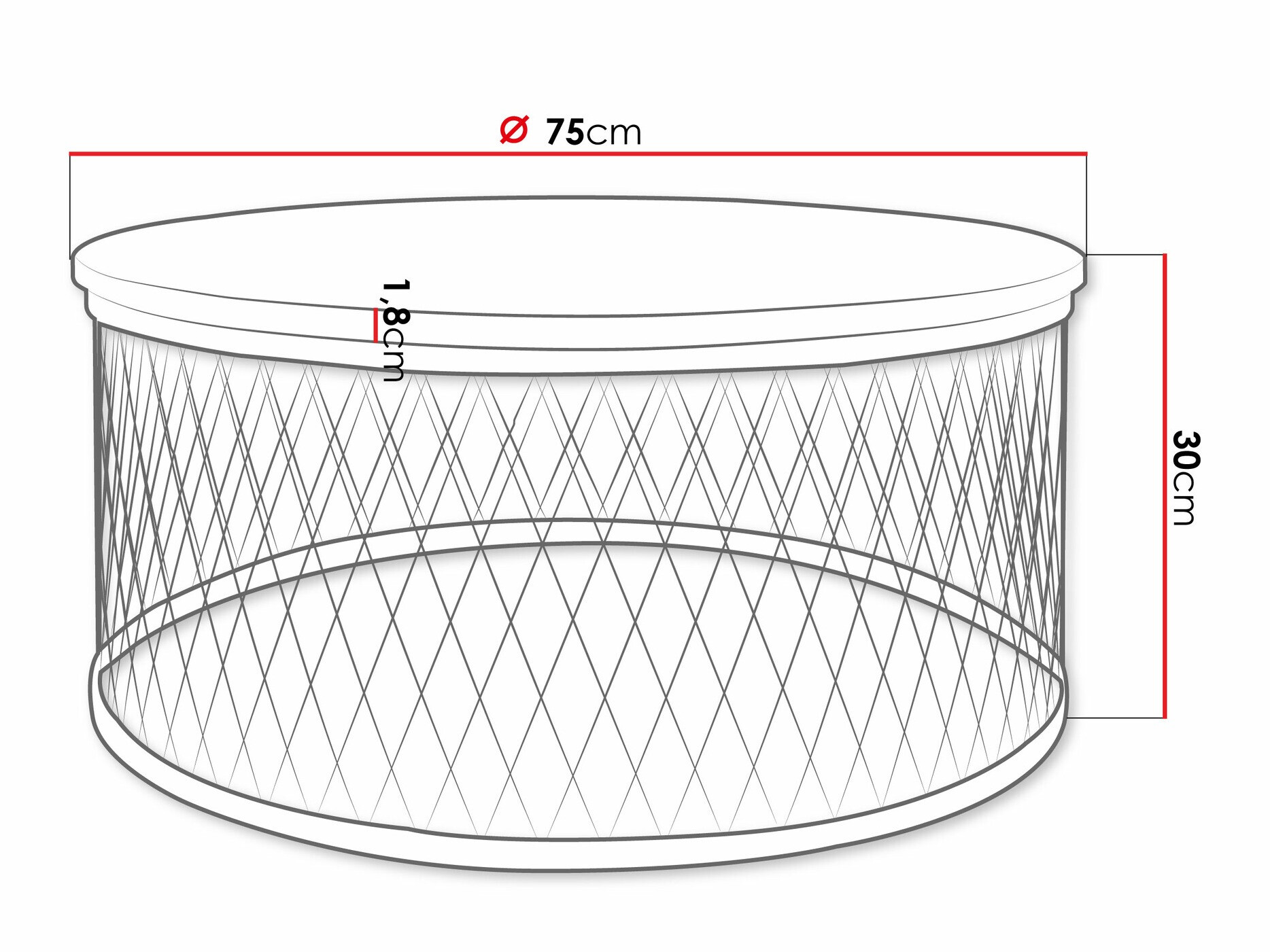 Журнальный столик Oswego 128 (Чёрный)