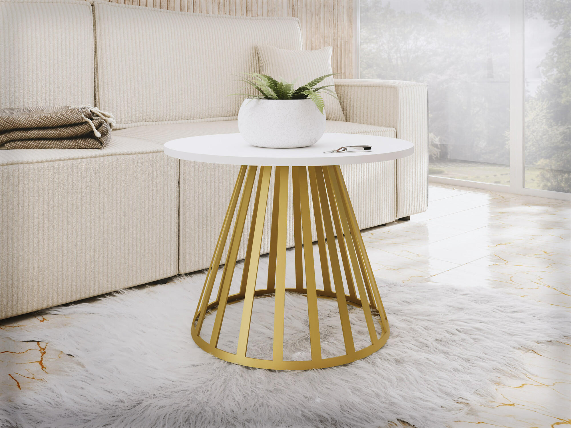 Журнальный столик Oswego 130 (Белый)