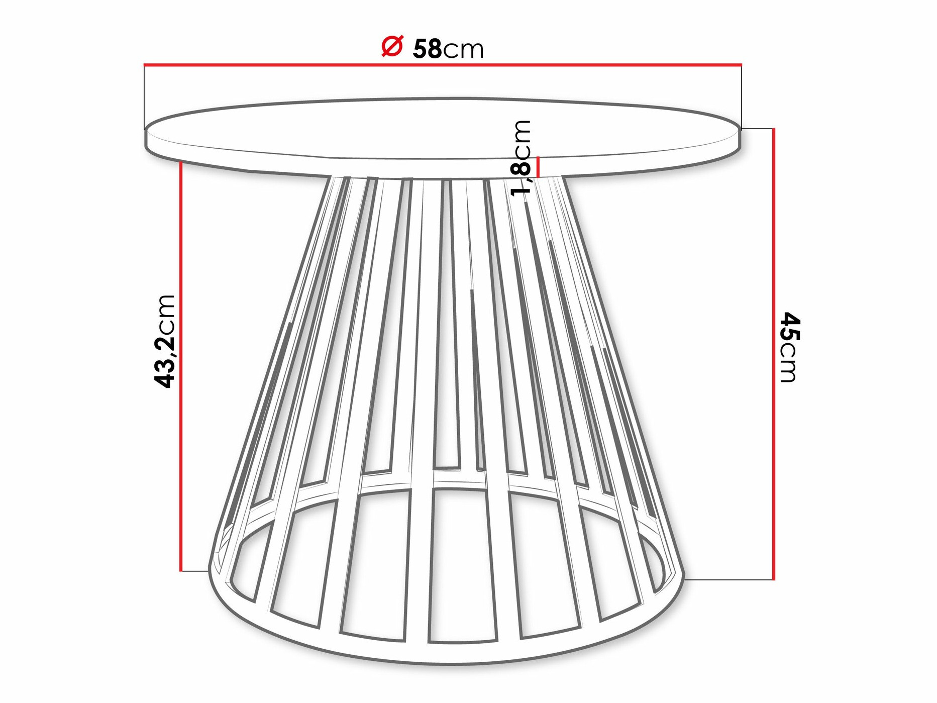 Журнальный столик Oswego 130 (Черный мрамор)