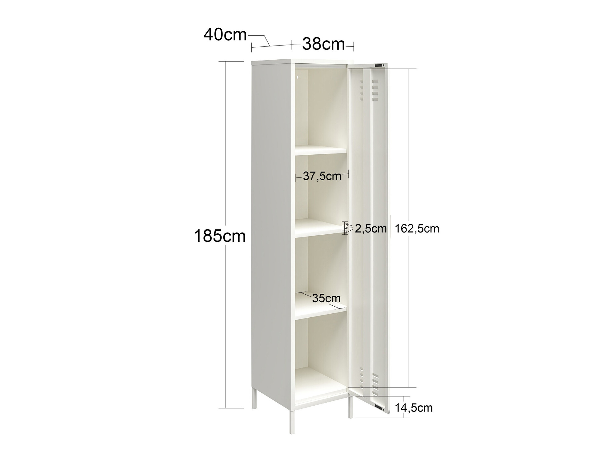 Plaukts Ophfere 103 (Melns)
