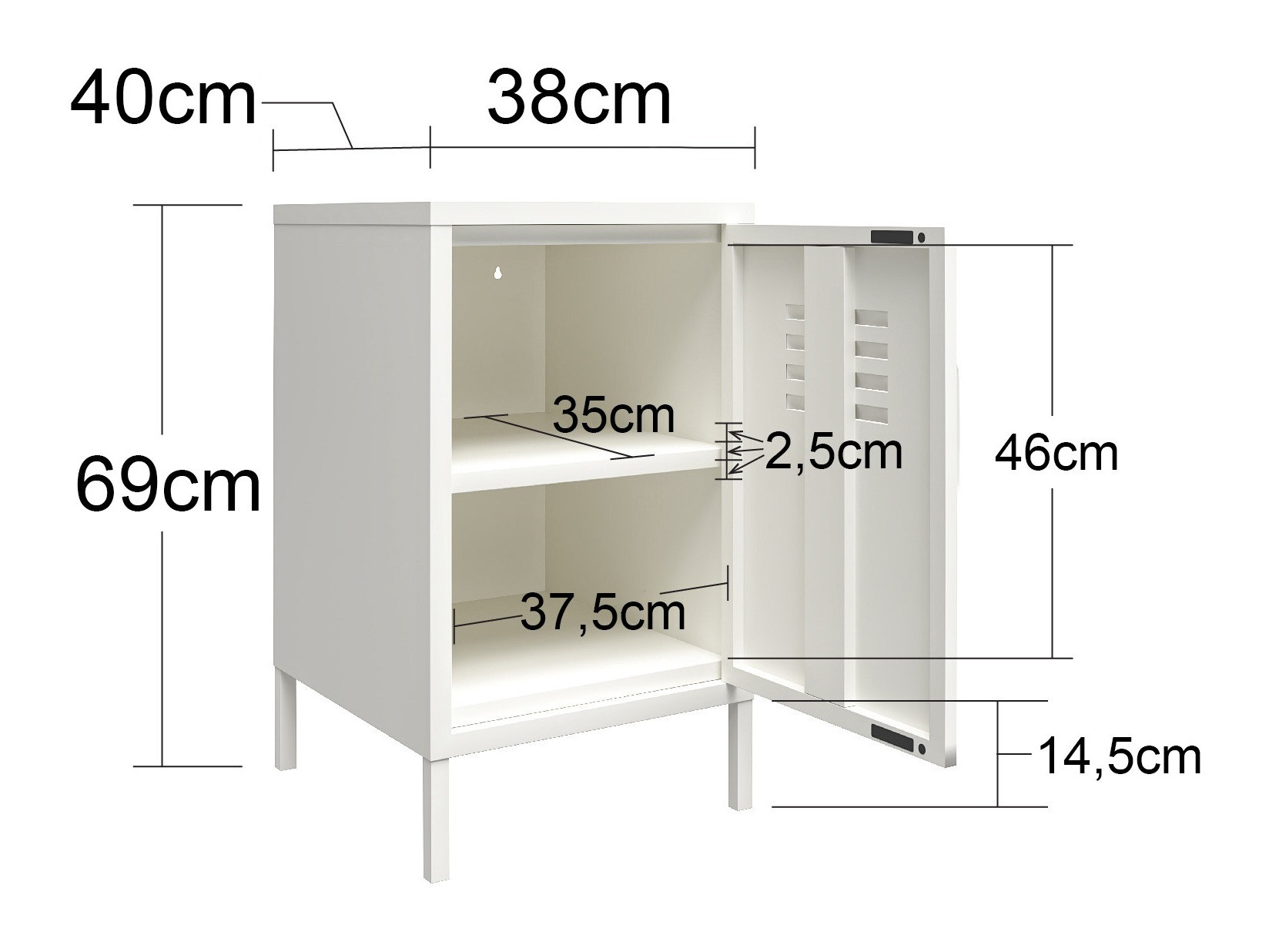 Шкафчик Ophfere 100 (Белый)