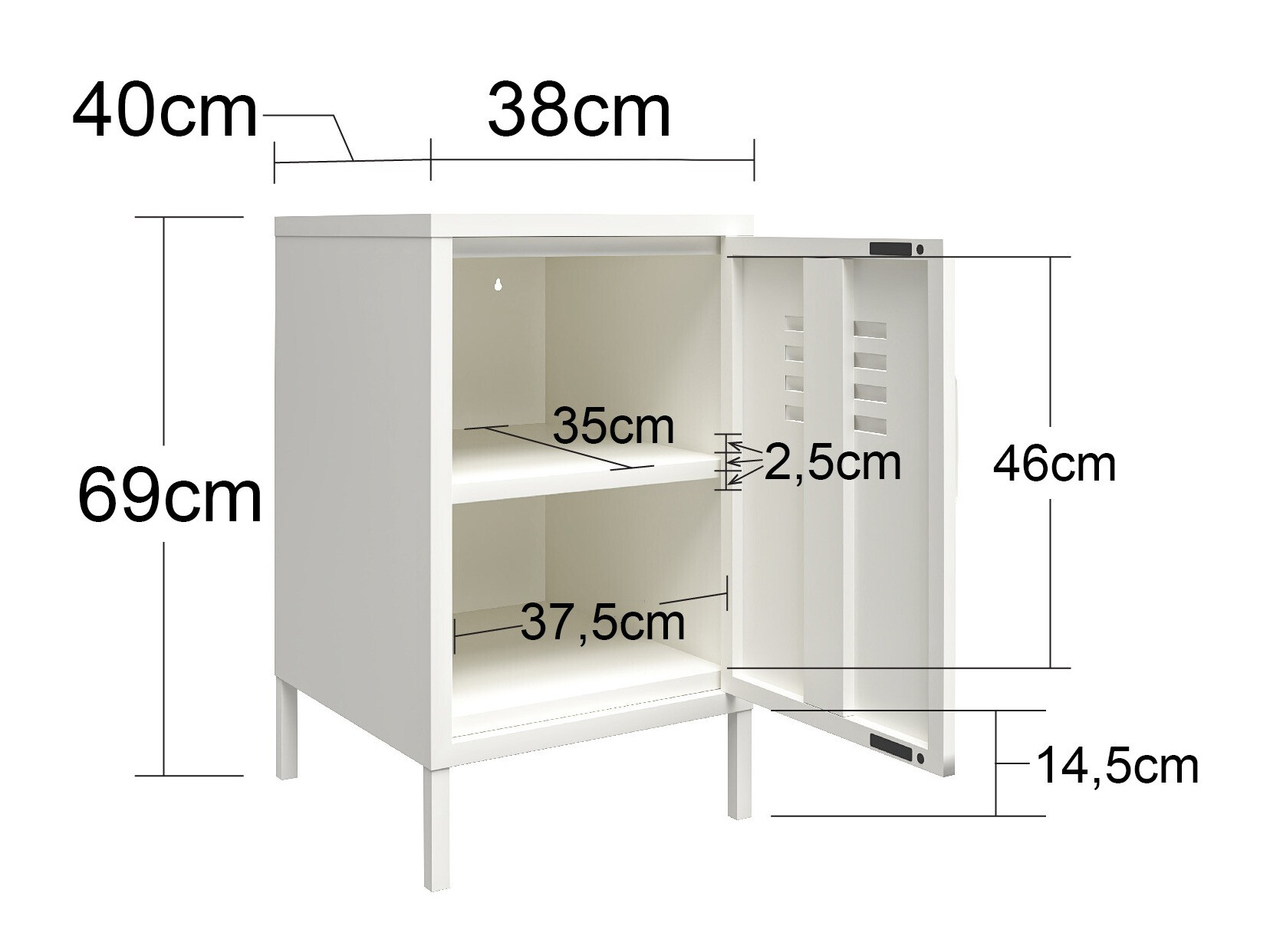 Шкафчик Ophfere 100 (Зелёный)