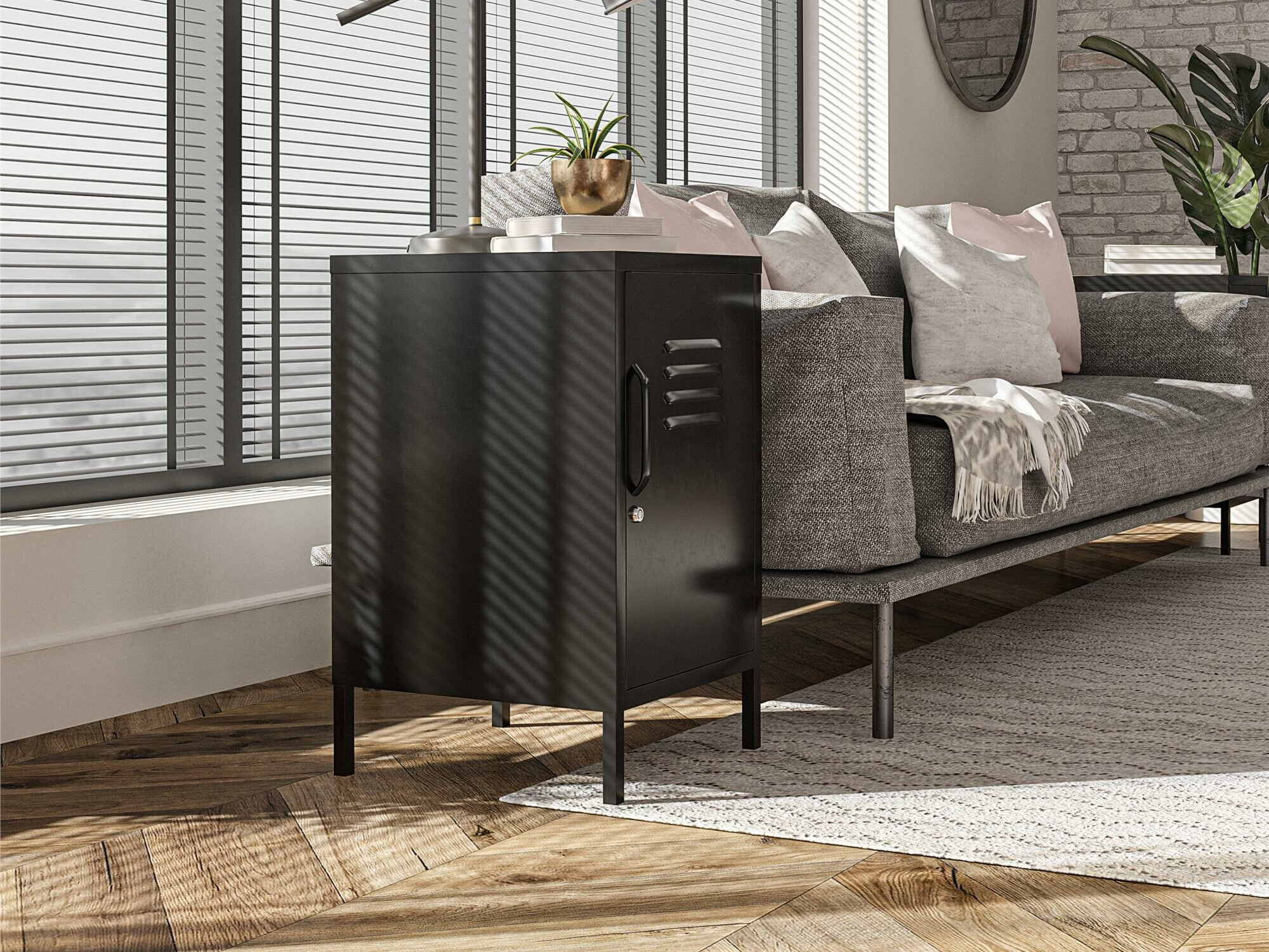 Skapis Ophfere 100 (Melns)