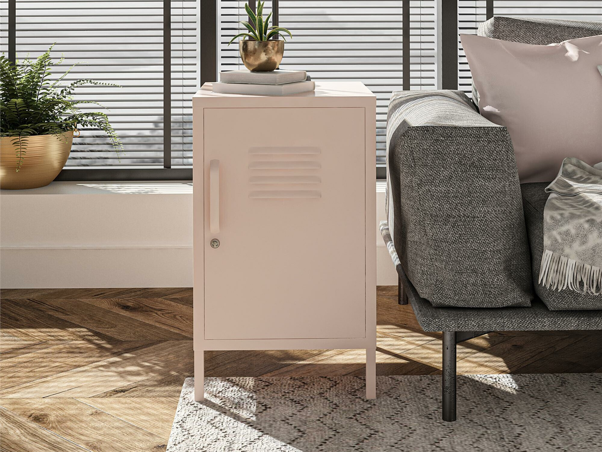 Skapis Ophfere 100 (Tumši rozā)