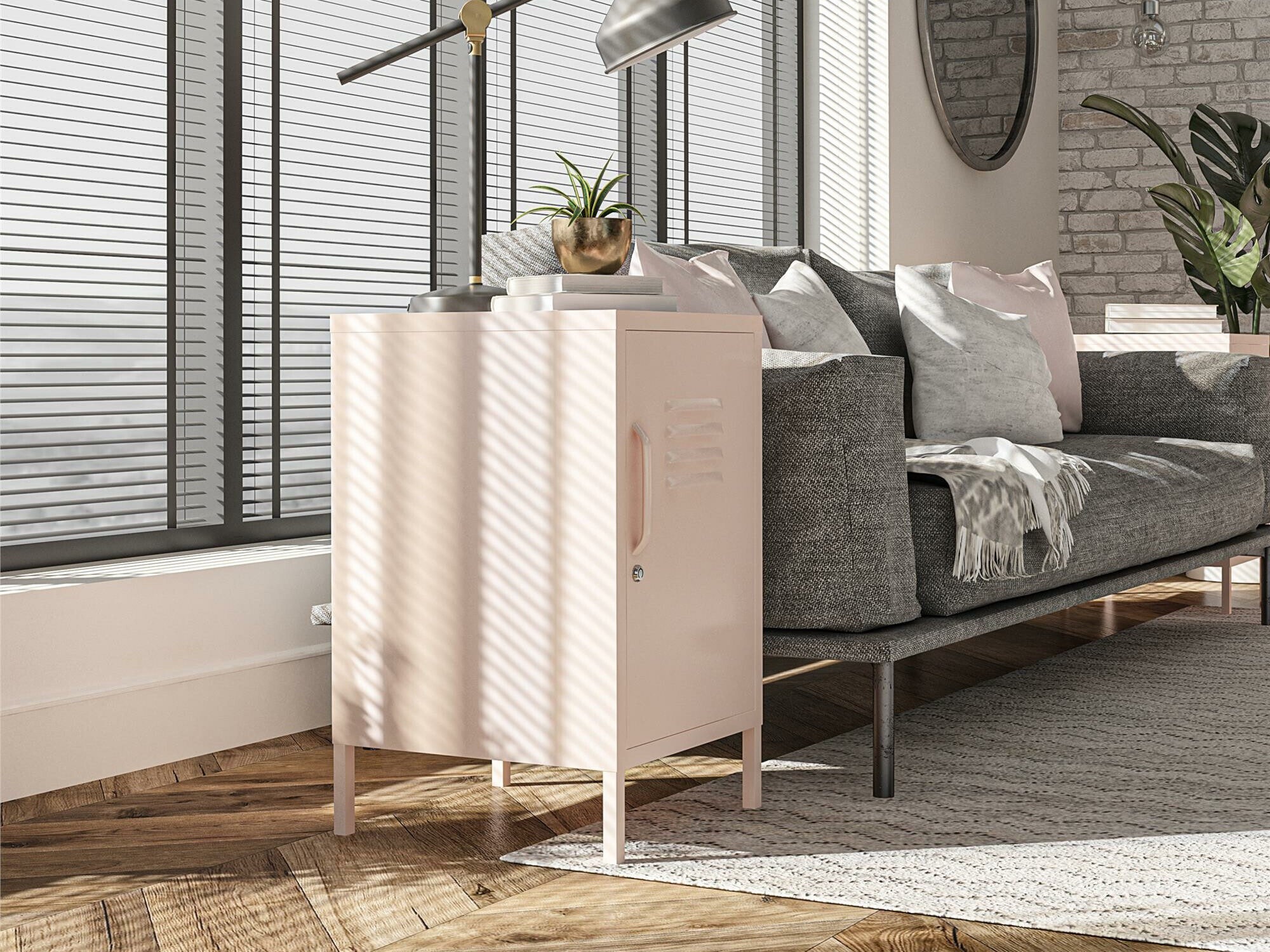 Skapis Ophfere 100 (Tumši rozā)