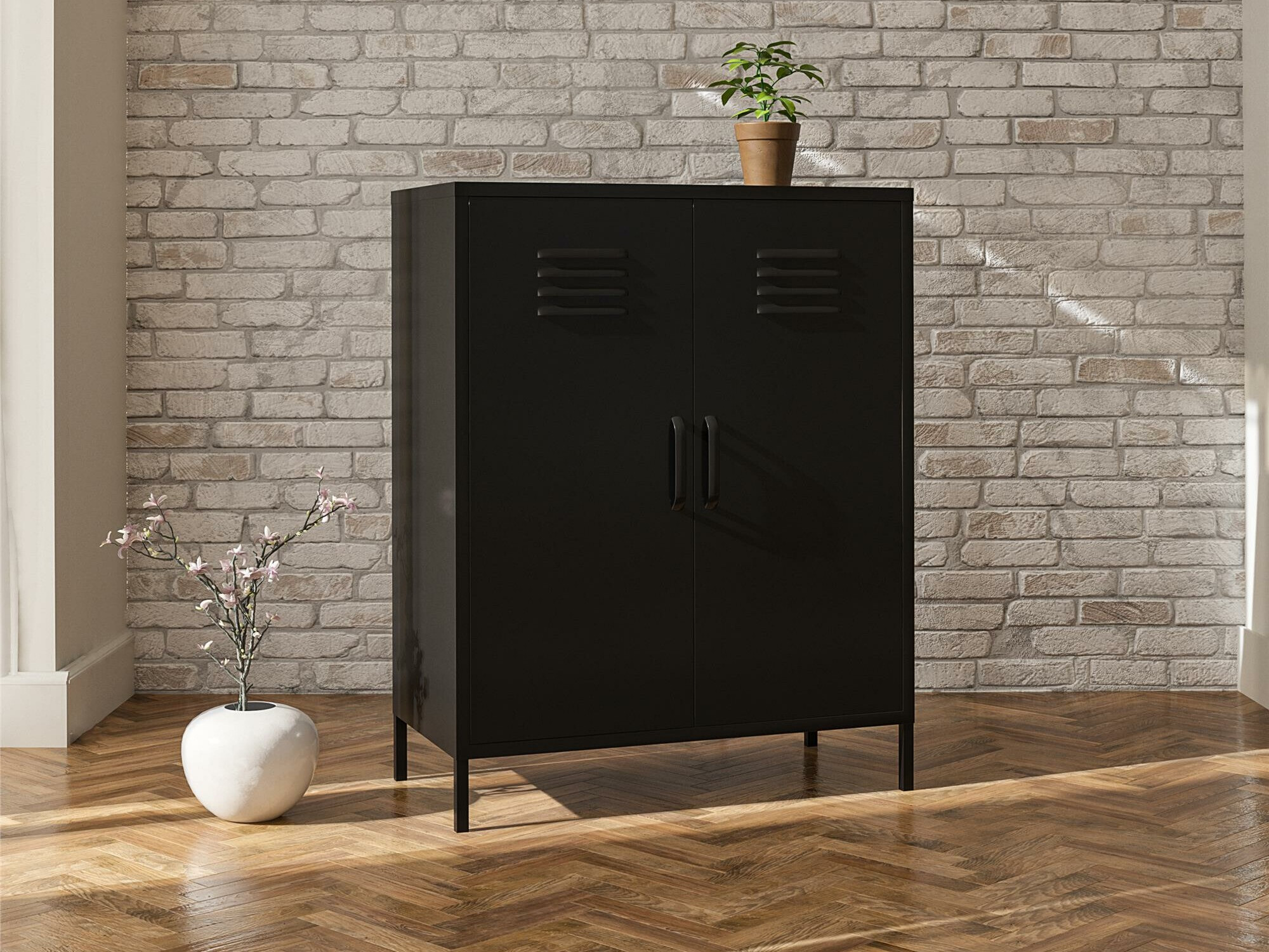 Skapis Ophfere 104 (Melns)