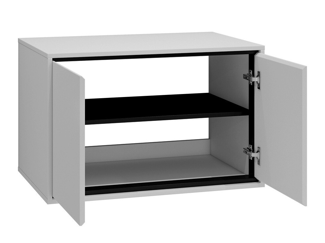 Piekarams vannas istabas skapītis izlietnei Tecavu 103 (Glancēts balts + Balts)