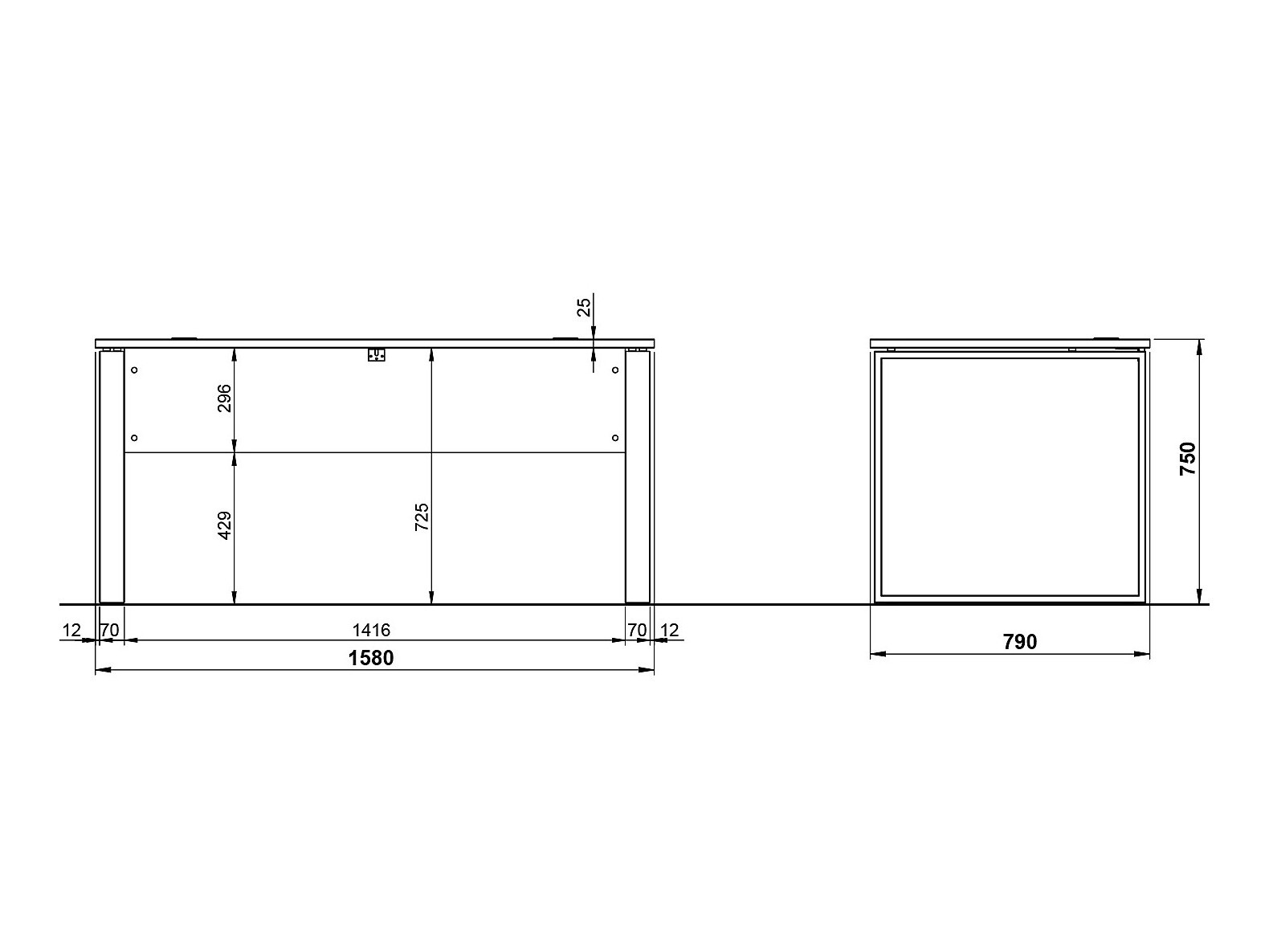 Rakstāmgalds Sacramento 468