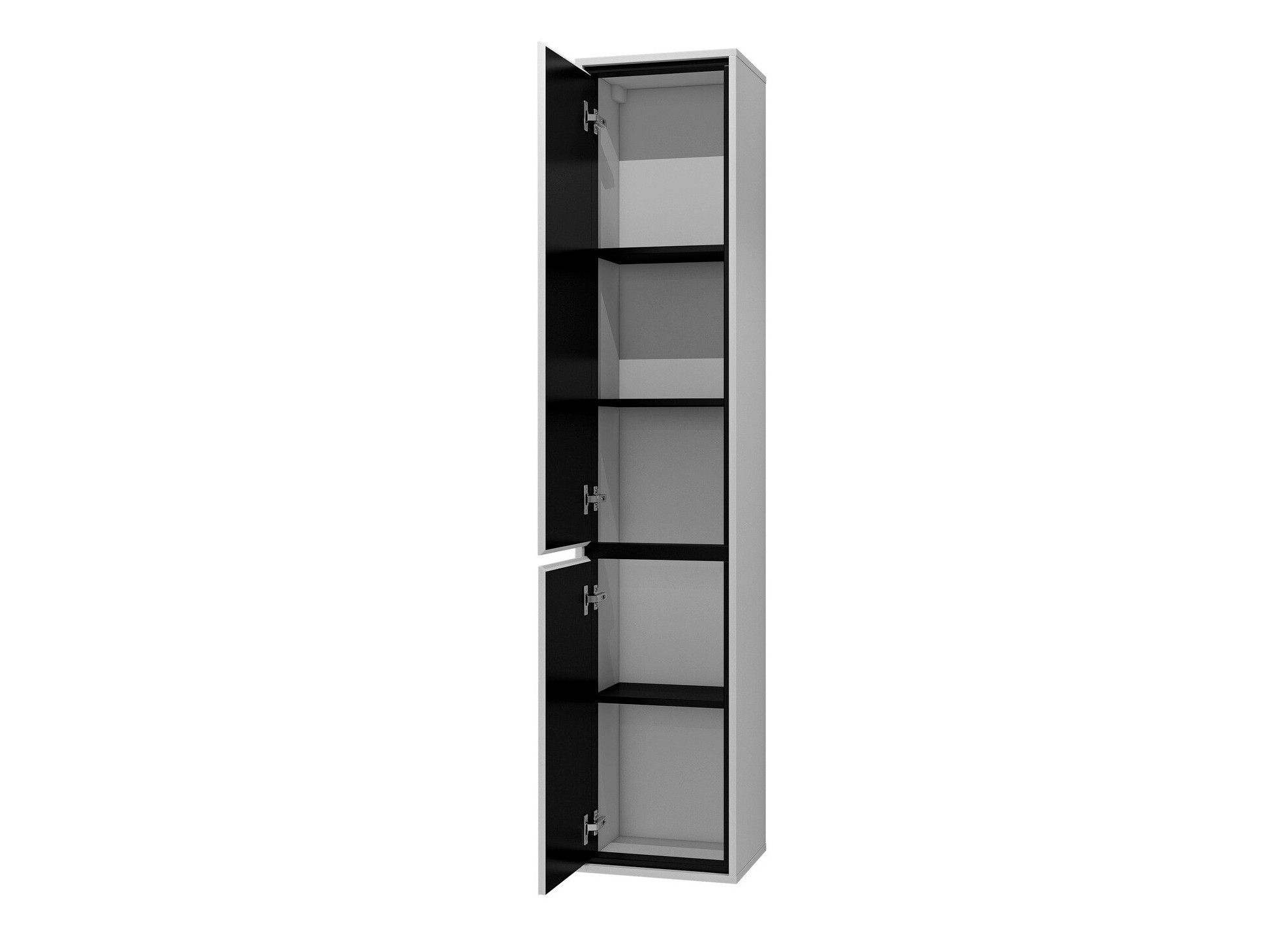 Stāvošs vannas skapītis Tecavu 101 (Glancēts balts + Balts)