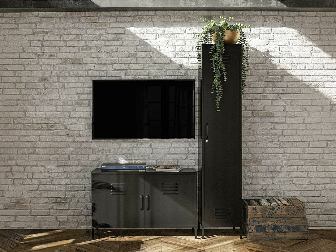 Viesistabas komplekts Ophfere 105 (Melns)