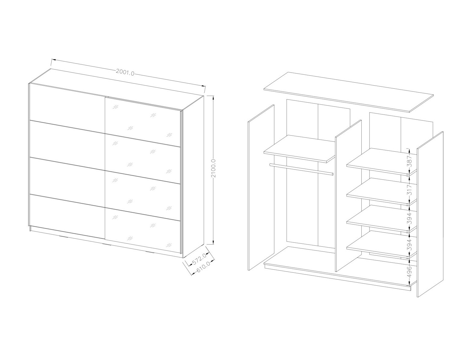 Шкаф Melvele 111