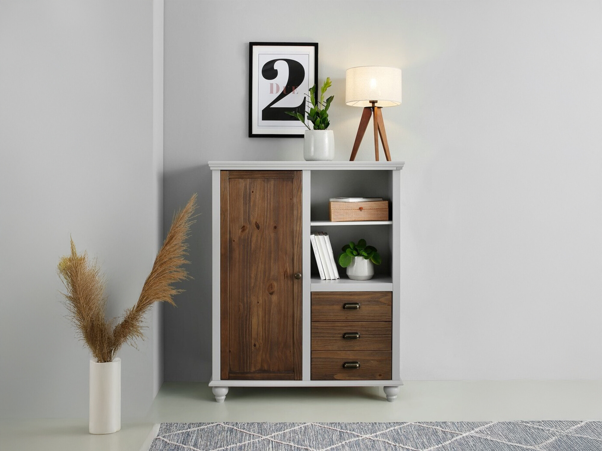 Kumode Tivmeri 103 (Pelēks + Brūns)