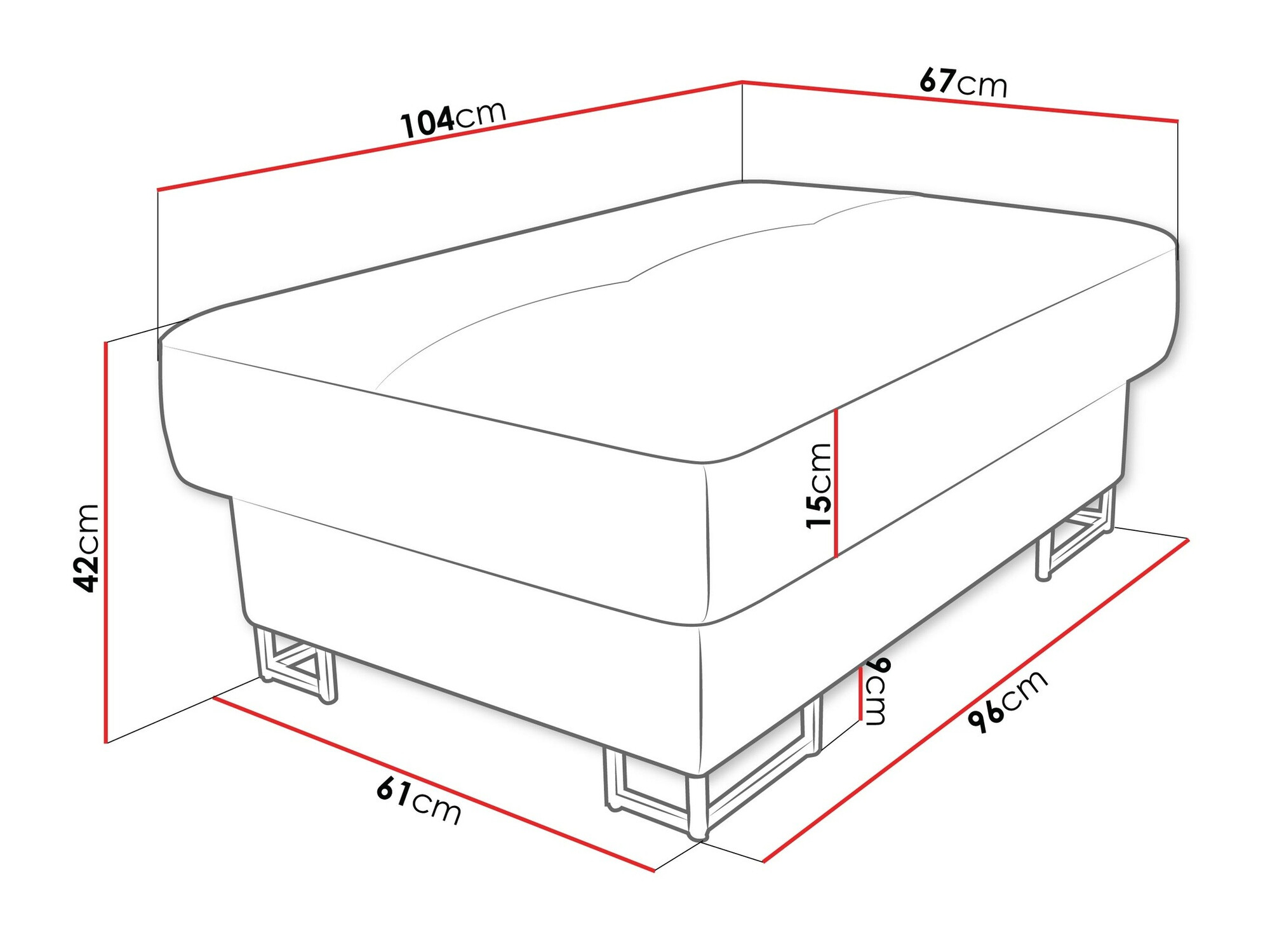 Мягкая скамья Comfivo 238 (Magic Velvet 2216)