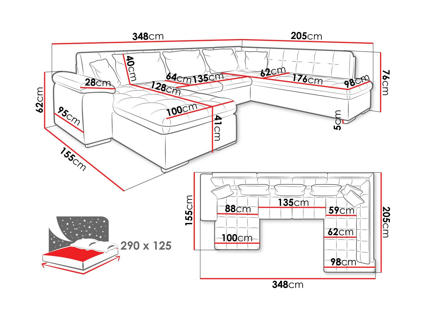 Угловой диван Comfivo 128 (Левый)
