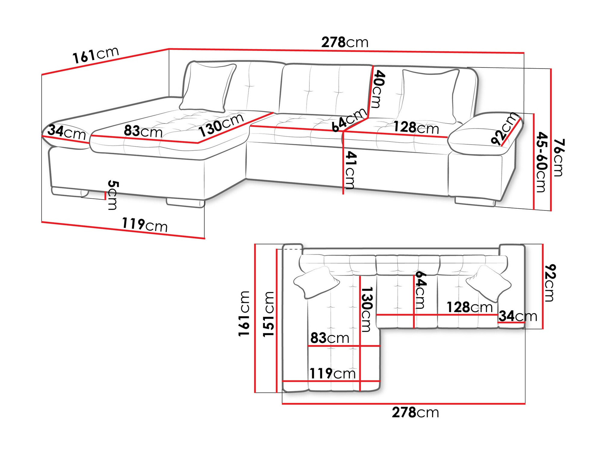 Угловой диван Comfivo 219 (Flow 3)