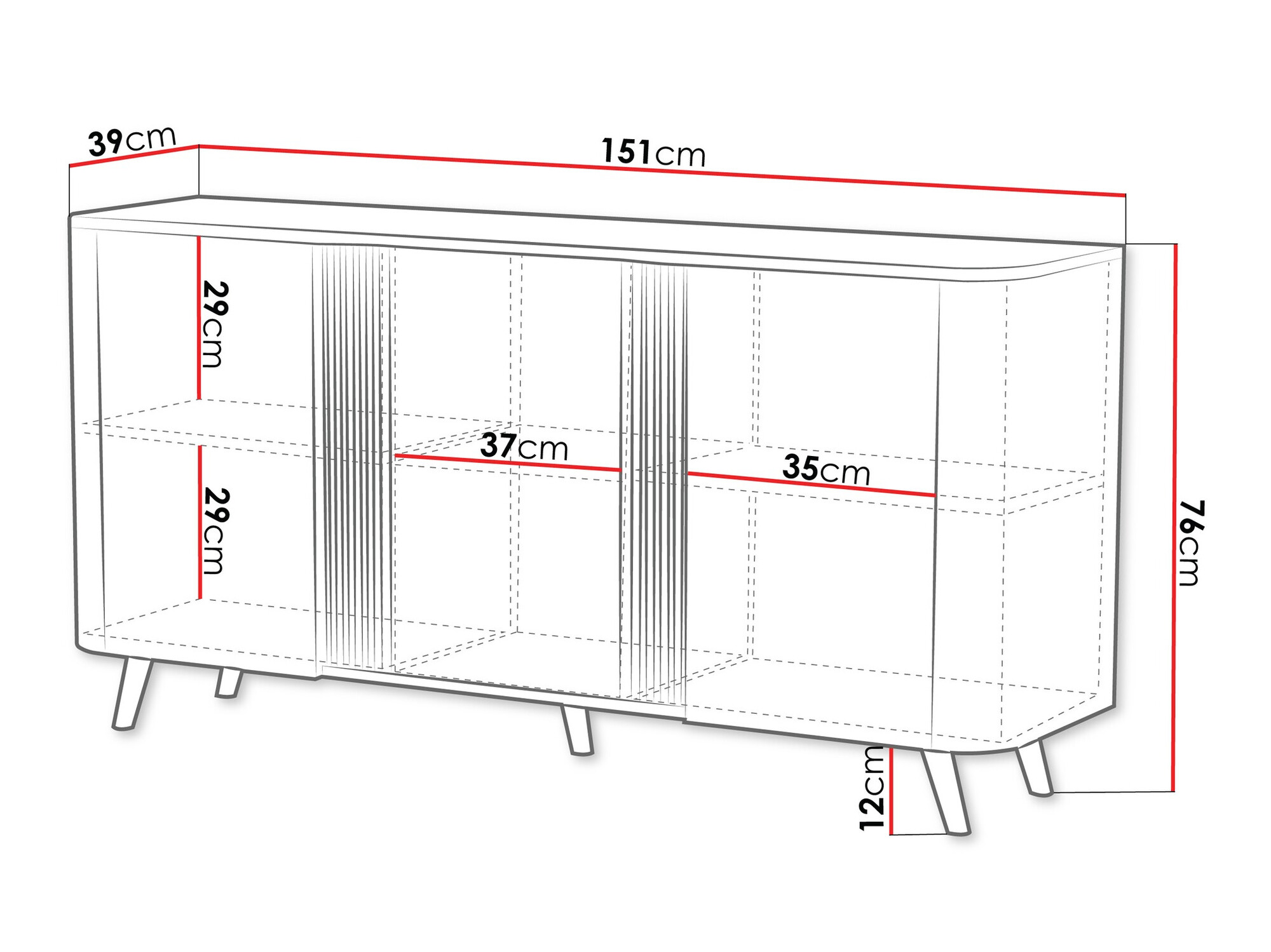 Шкафчик Charlotte 201 (Кашемир + Чёрный)