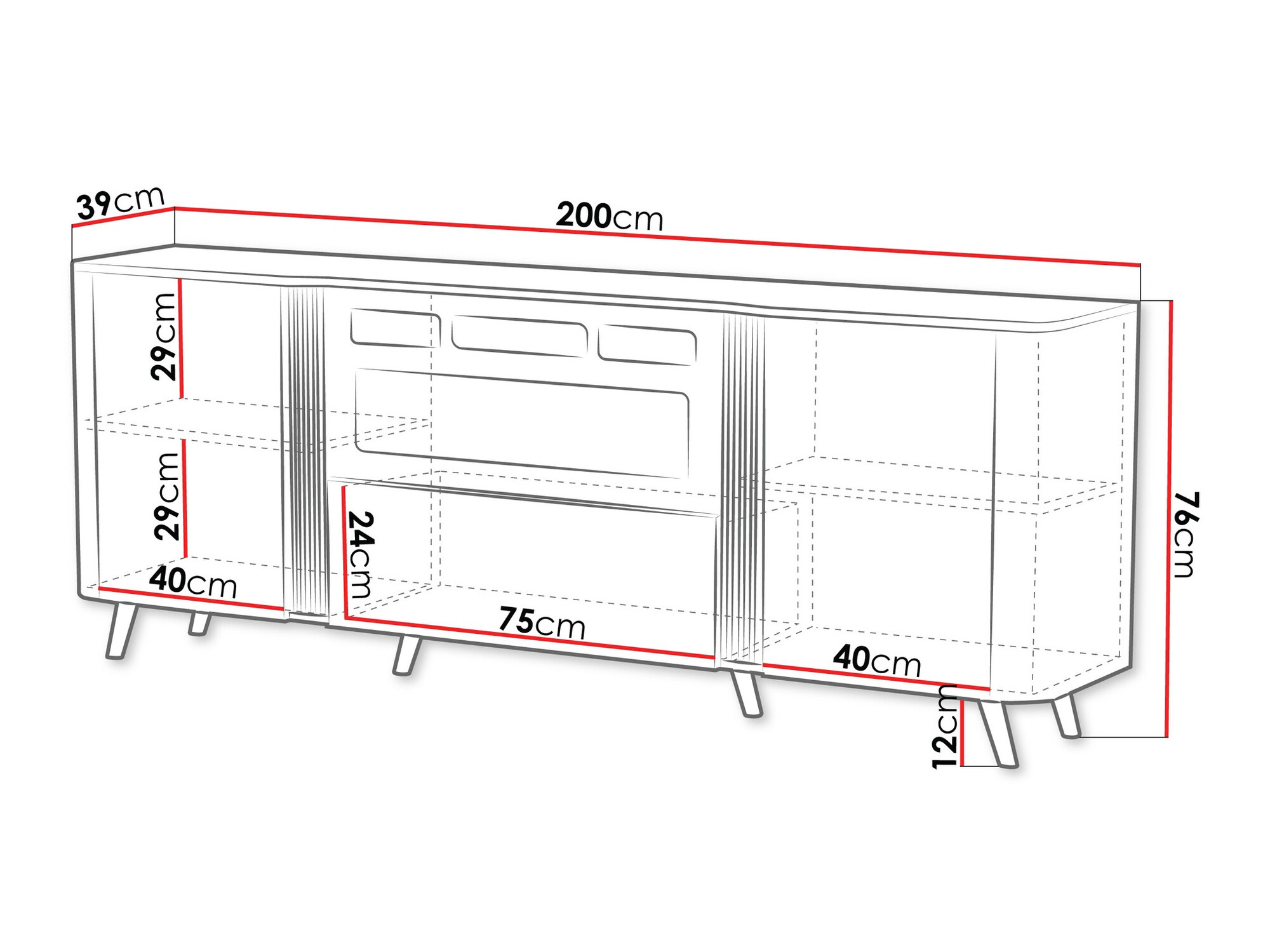 Шкафчик Charlotte 202 (Чёрный + Черный мрамор)