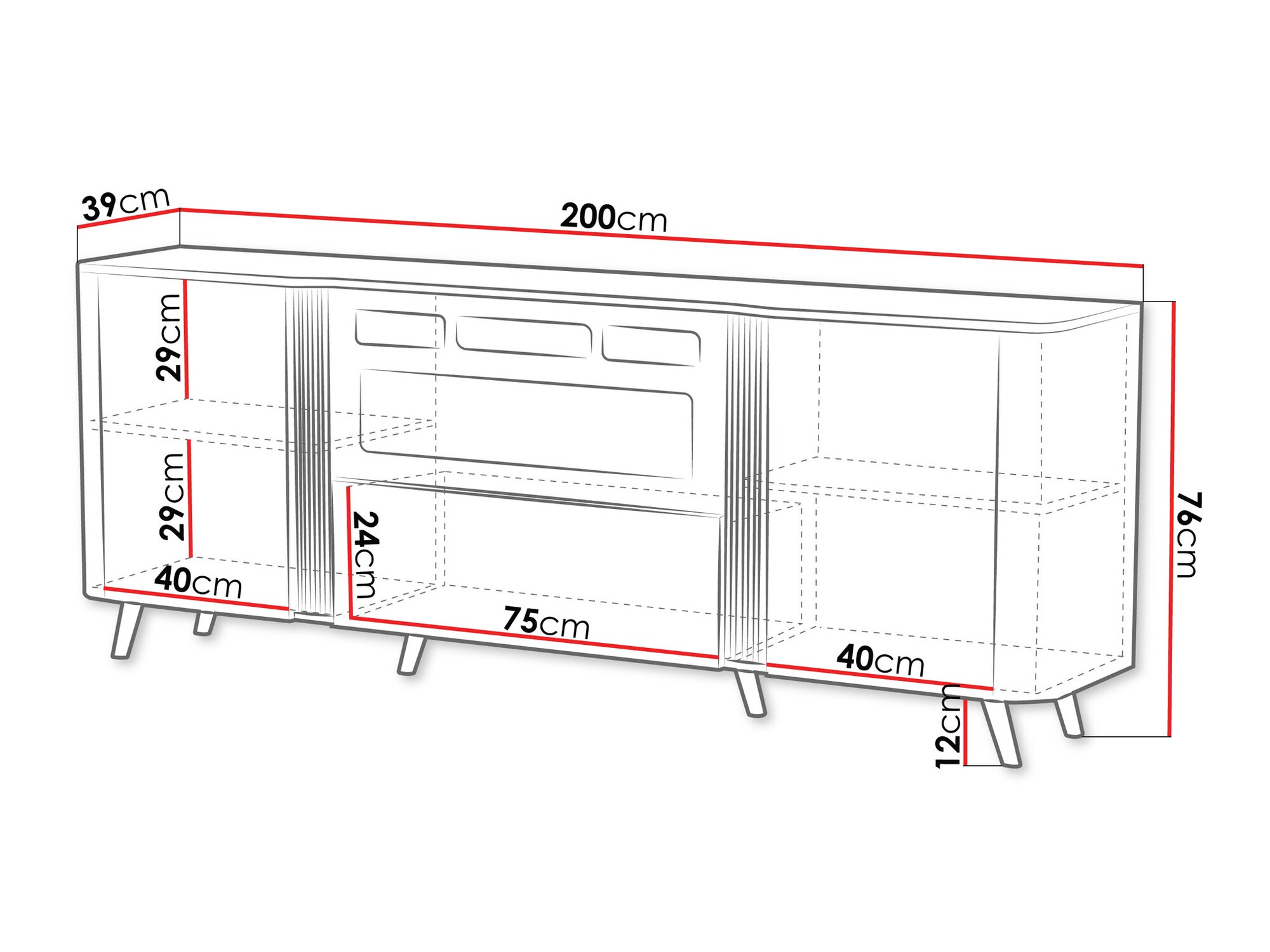Skapis Modus I (Kašmirs + Melns)