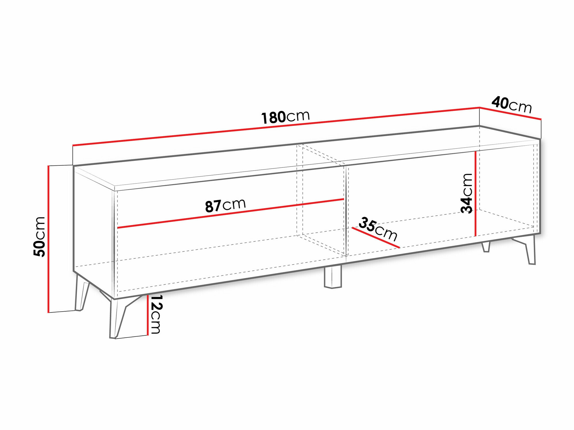 TV galds Comfivo Virfera 103 (Balts + Glancēts balts)