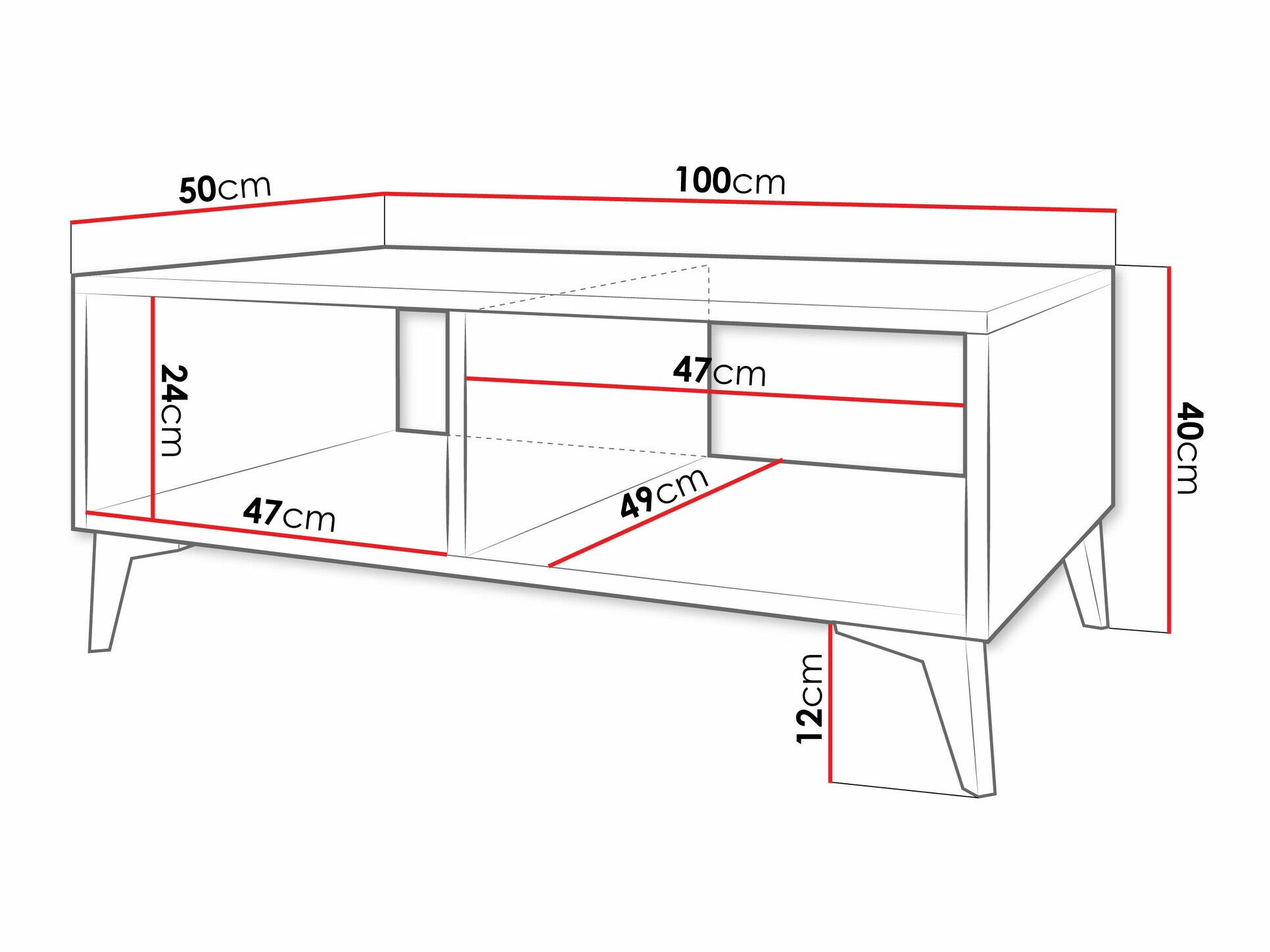 Žurnālu galdiņš Comfivo 492 (Balts)