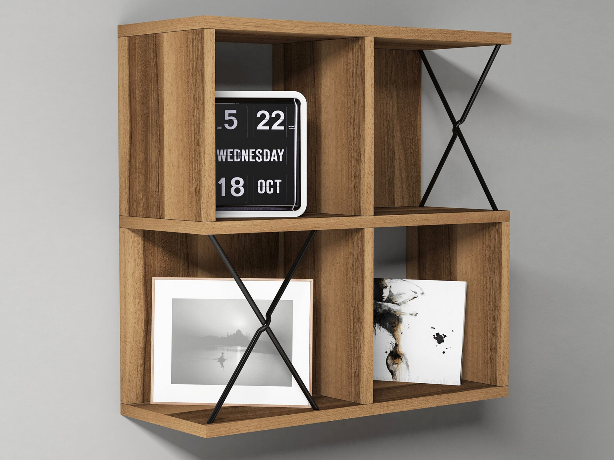 Настенная полка Kailua 137 (Орех)