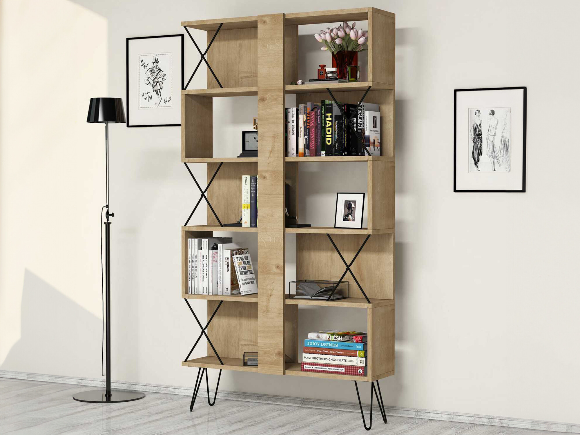 Стеллаж Kailua 138 (Дуб)