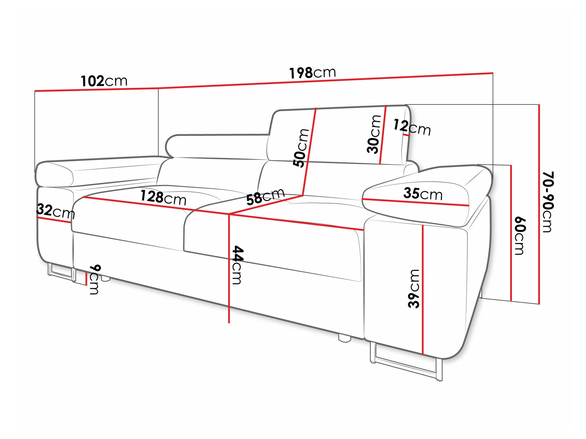 Диван Comfivo Eliferu 105 (Flow 06)