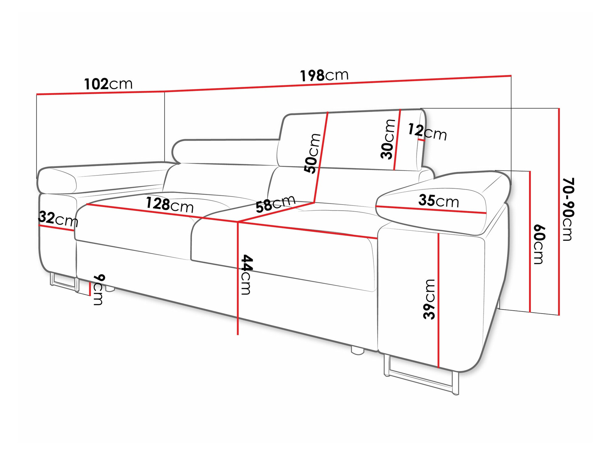 Диван Comfivo Eliferu 105 (Wave 05)