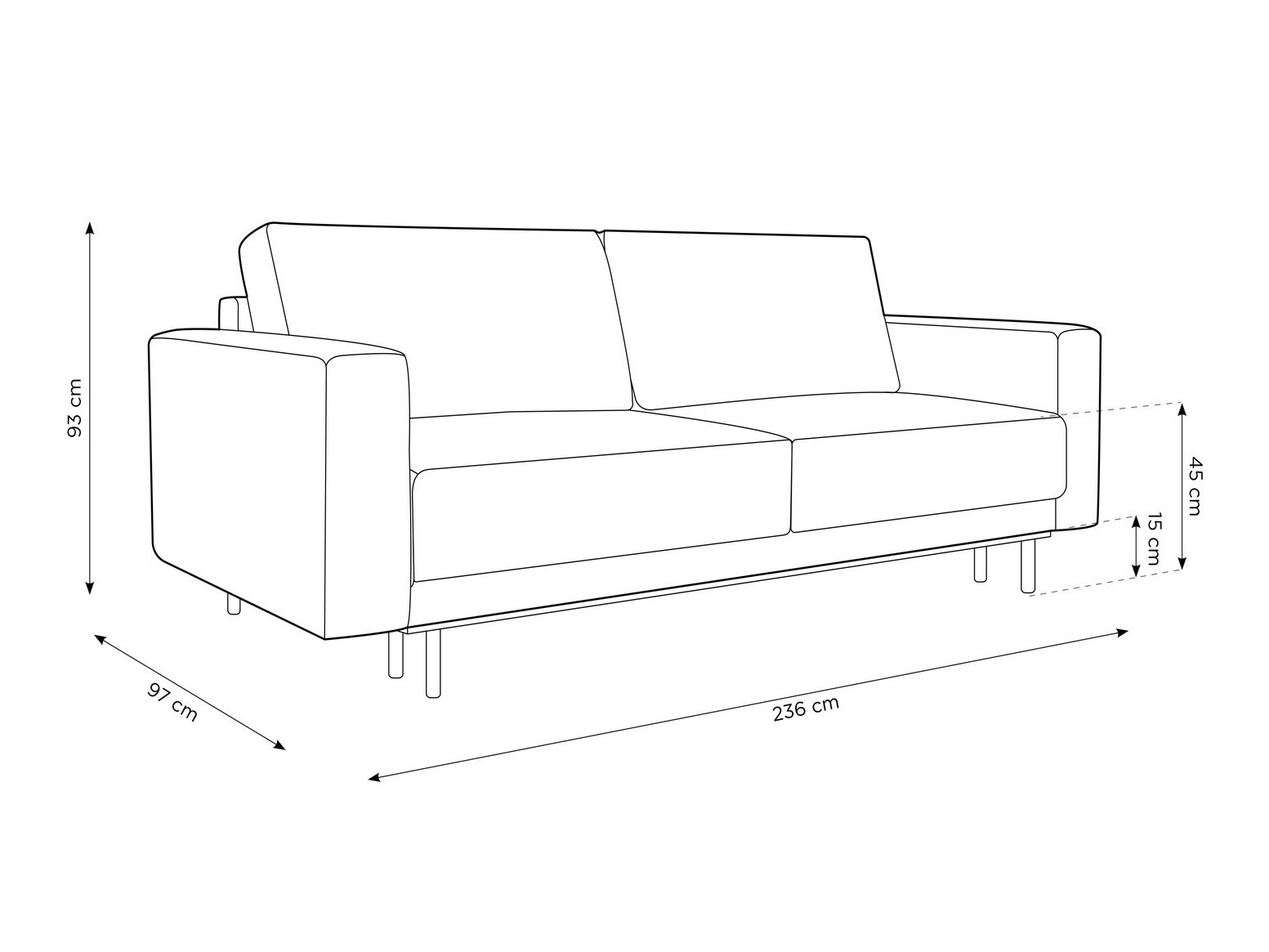 Dīvāns gulta Beckley 103 (Megan 359)