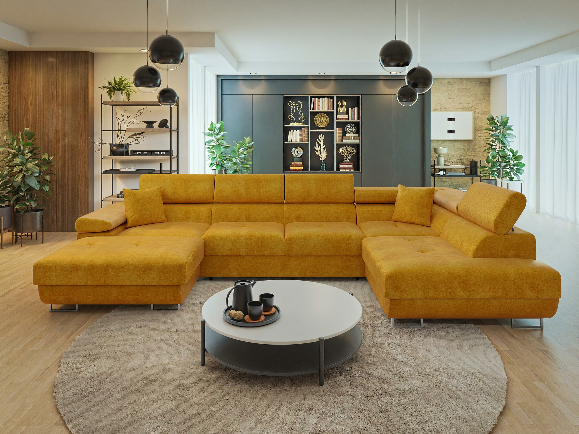 Stūra dīvāns Comfivo Eliferu 103 (Wave 05)