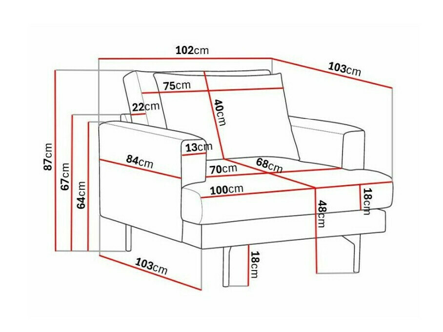 Krēsls Ophliva 102 (Grande 03)