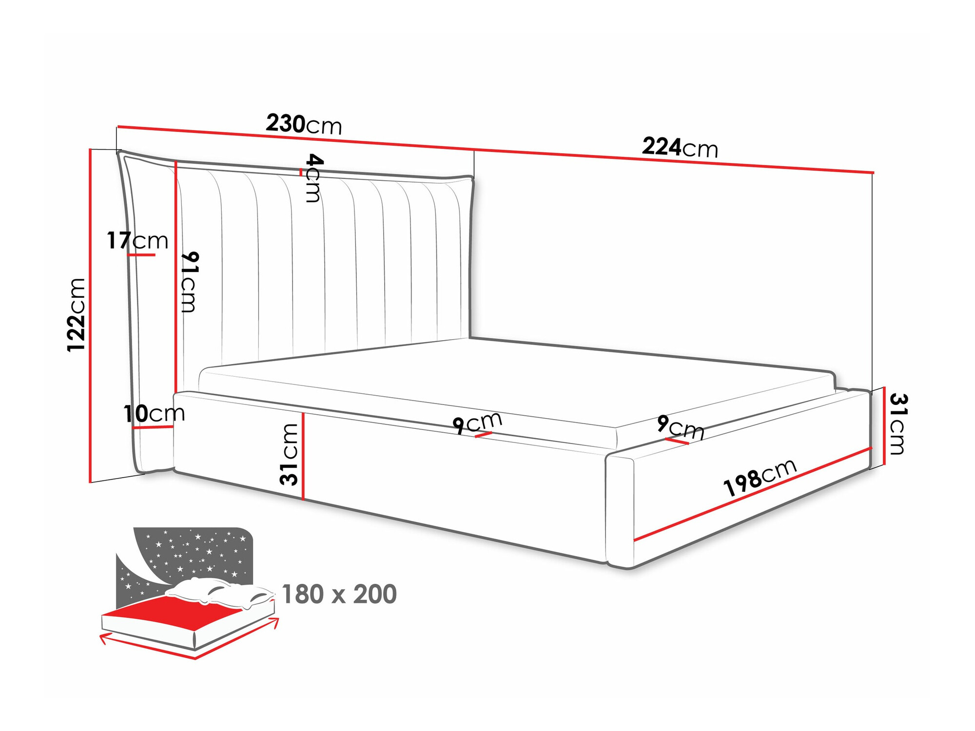 Кровать Comfivo 382 (Kronos 09)