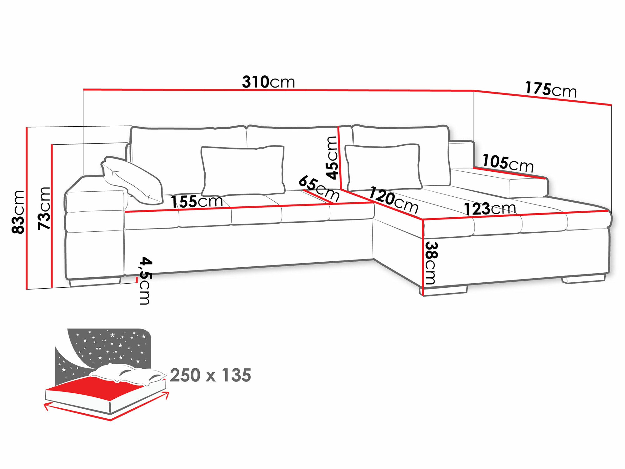 Угловой диван Comfivo 169 (Wave 05)