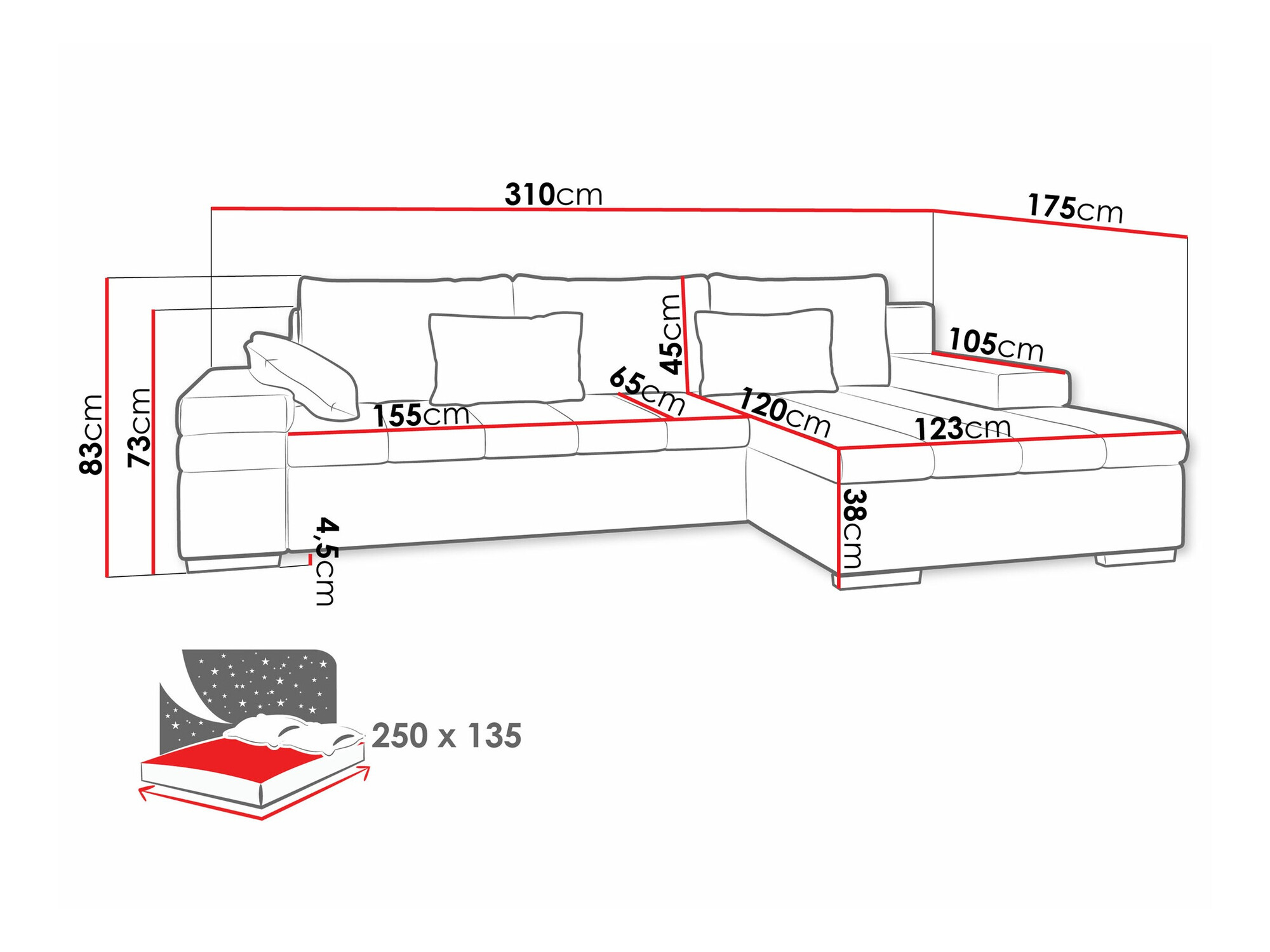 Угловой диван Comfivo 169 (Wave 09)