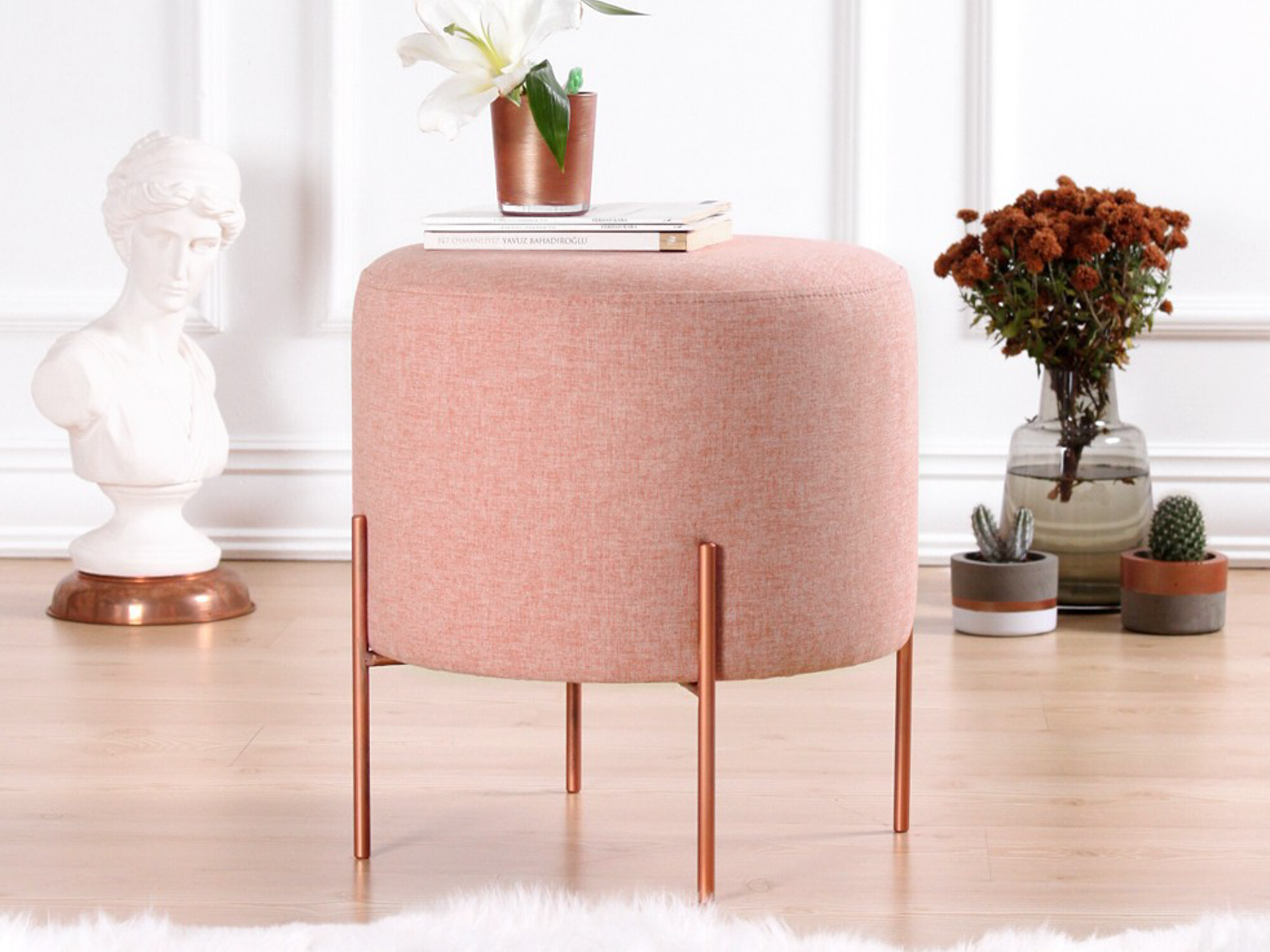 Pufs Altadena 485 (Tumši rozā)