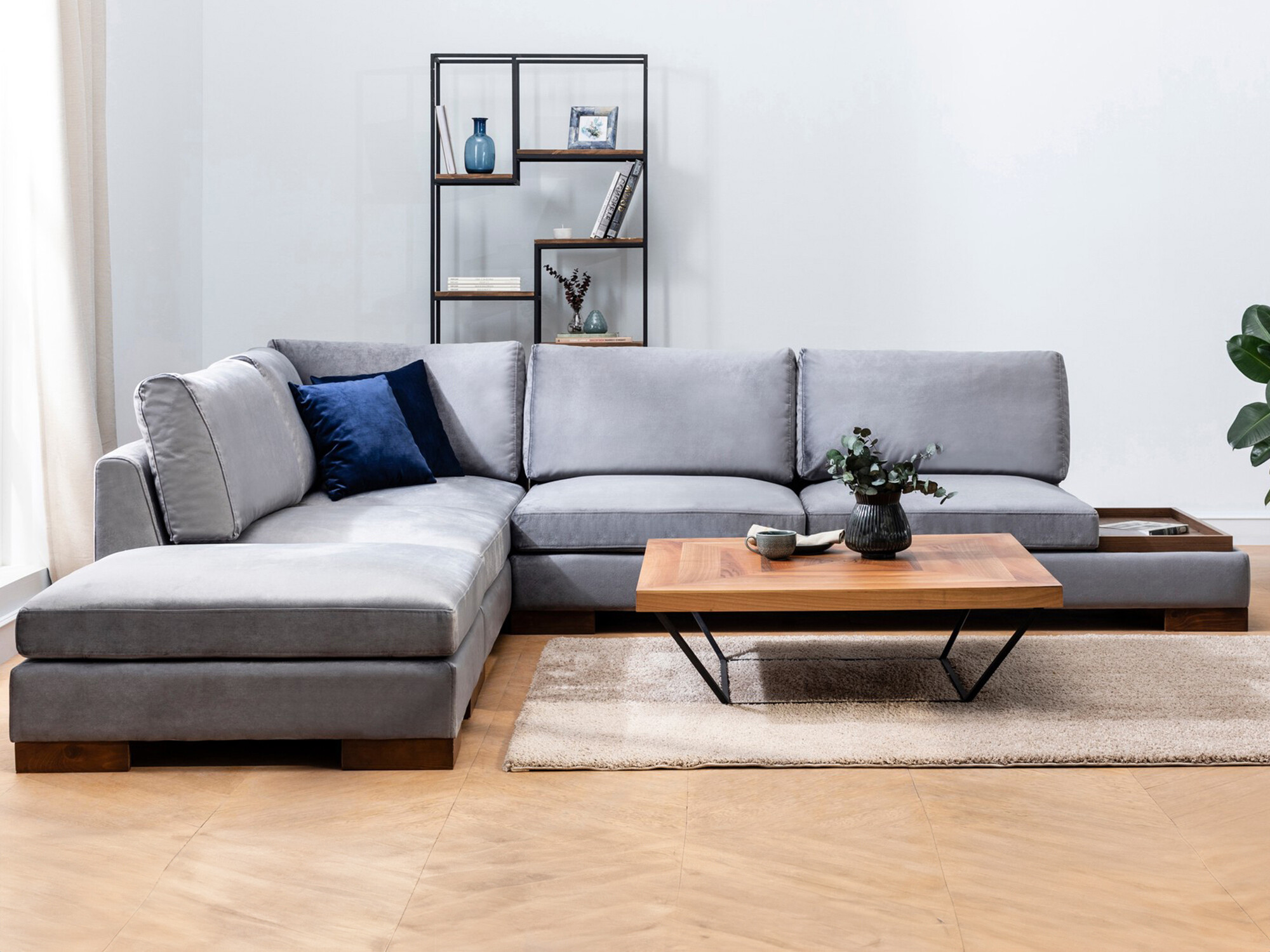 Угловой диван Altadena 448 (Тёмно-серый)