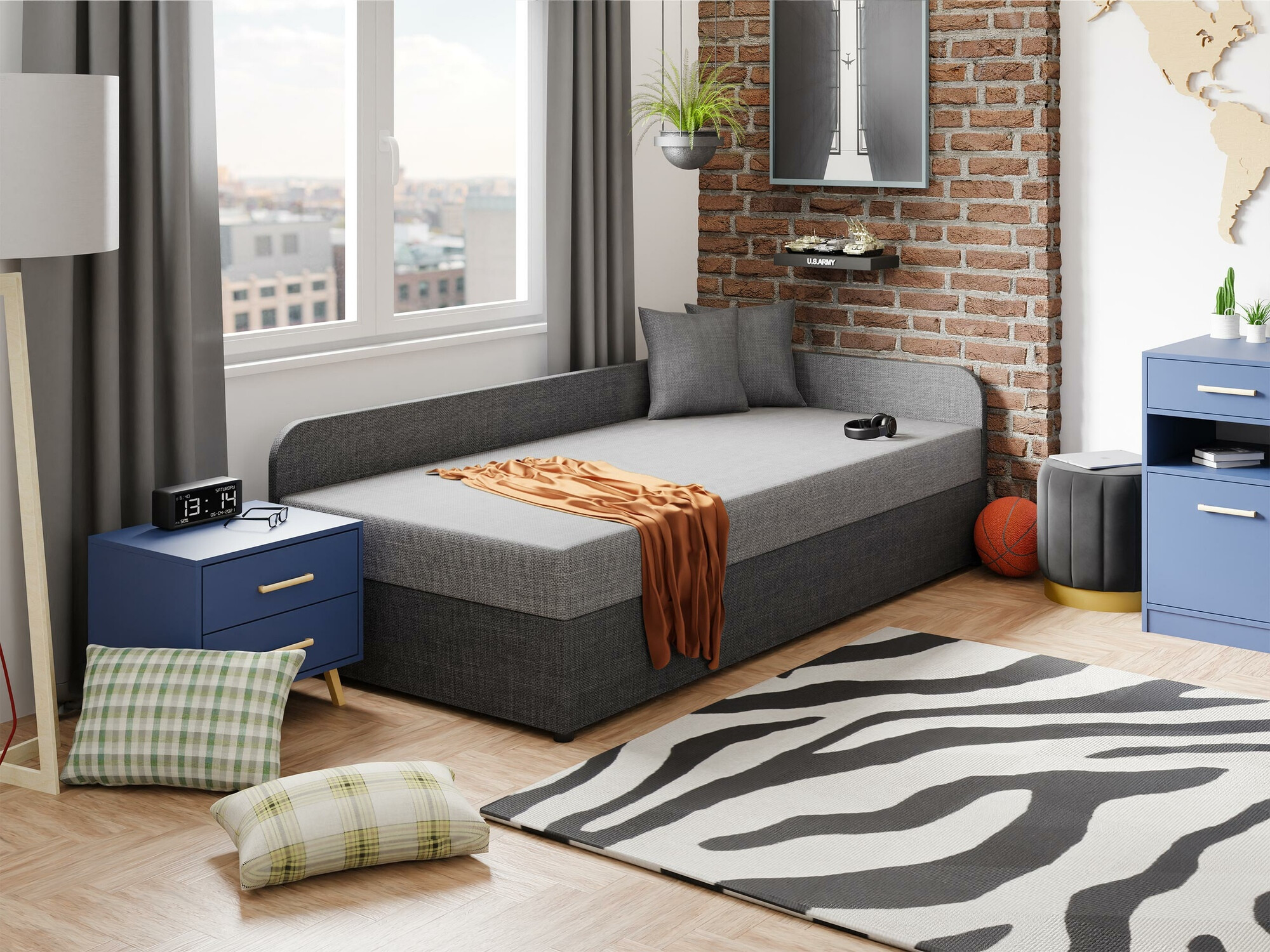 Кровать Memphis 128 (Lux 06 + Lux 05)