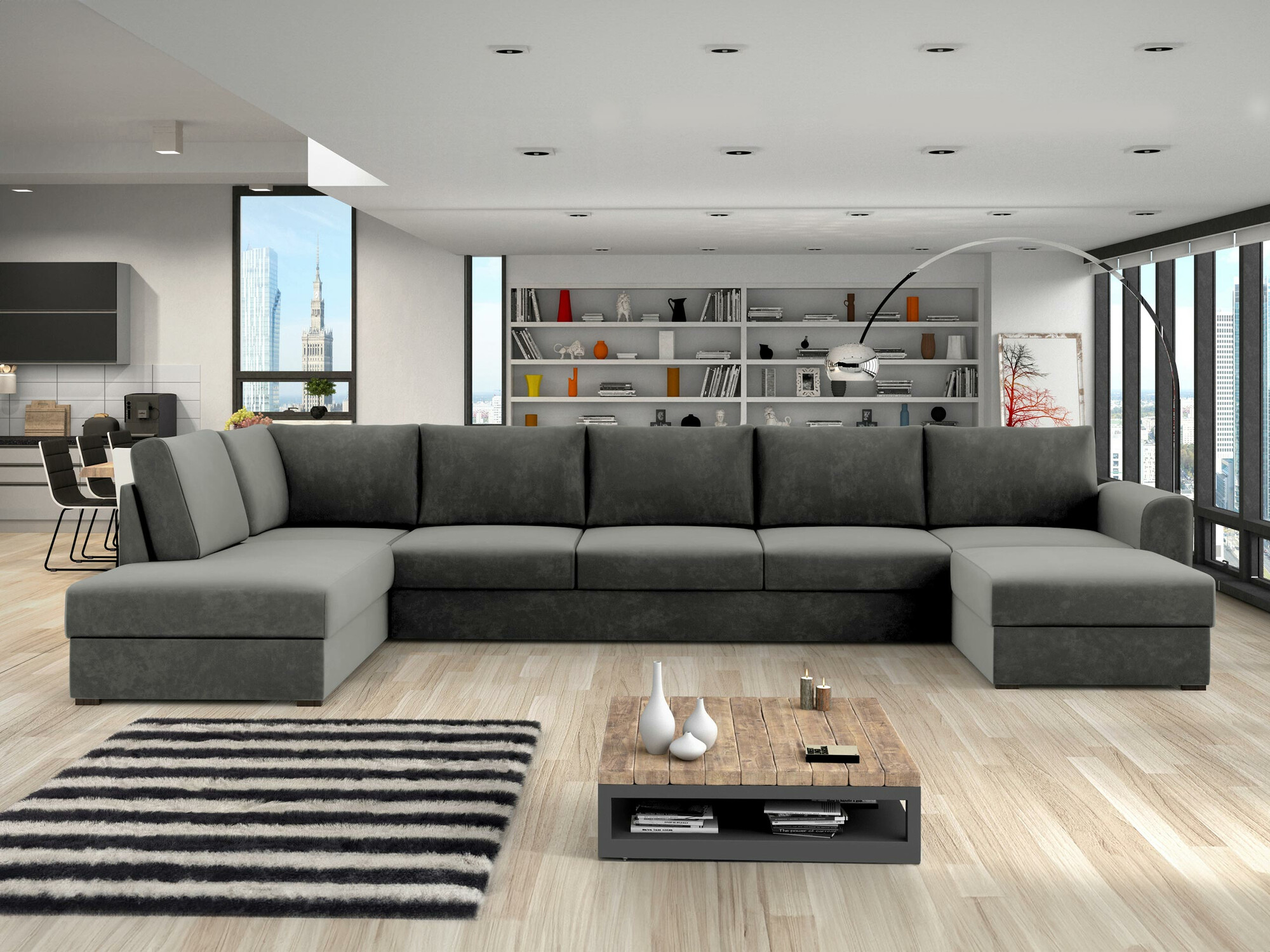 Stūra dīvāns Comfivo Flumen I (Magic Velvet 2217)