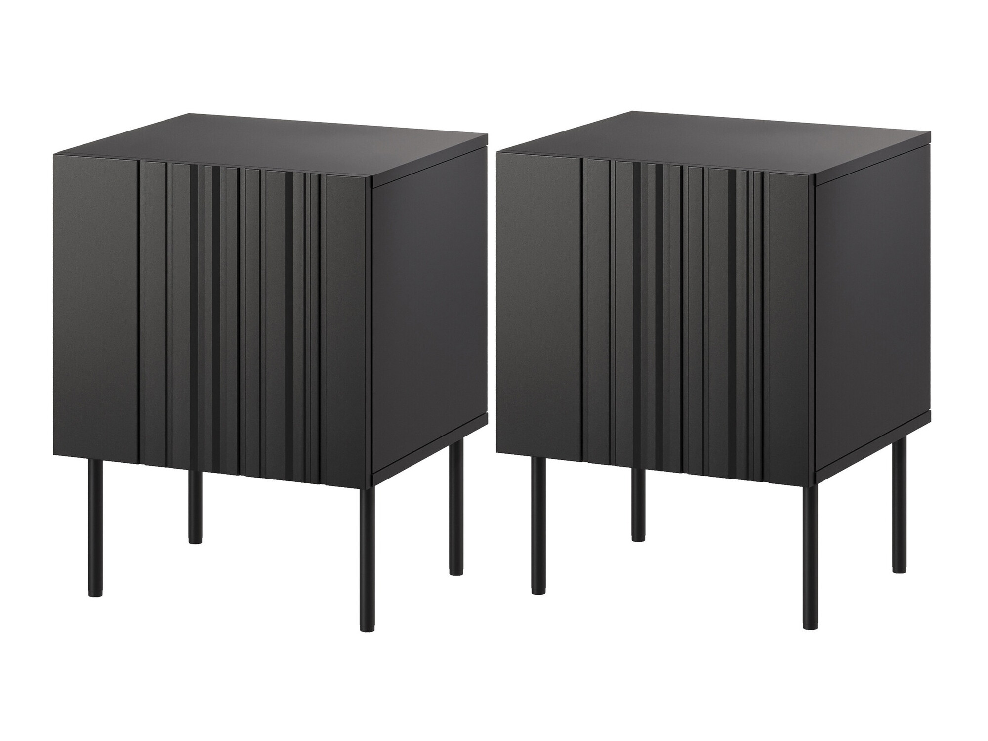 Комплект прикроватных тумбочек Evavese 104 (Чёрный)